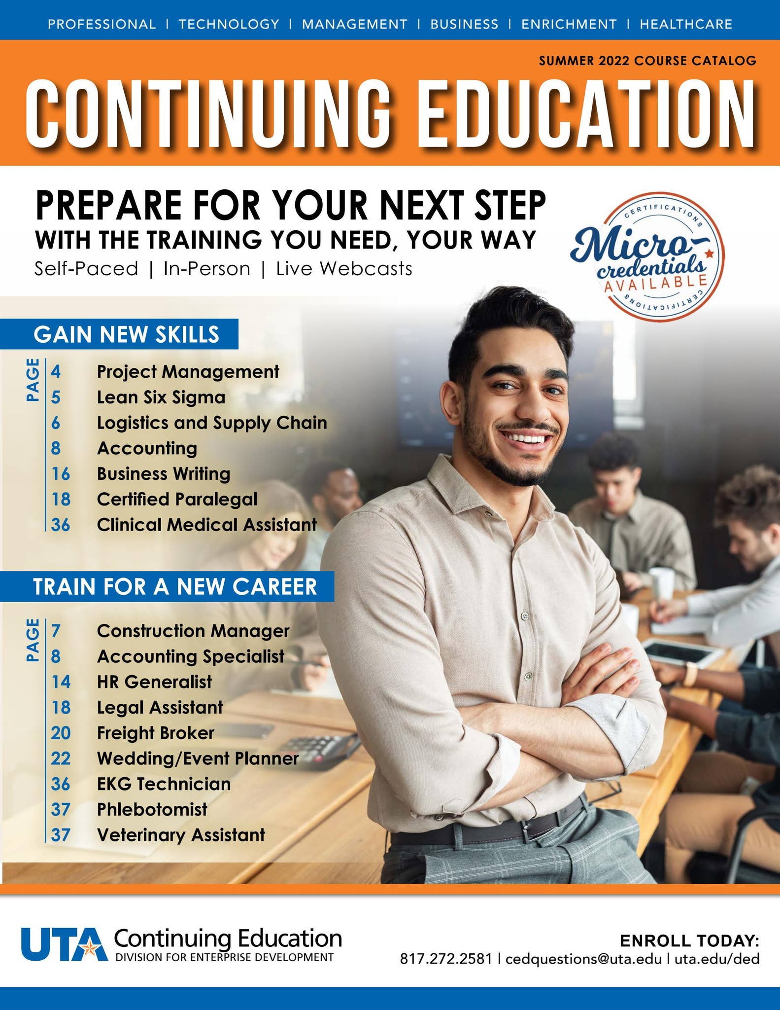 The University of Texas at Arlington Continuing Education Summer Course