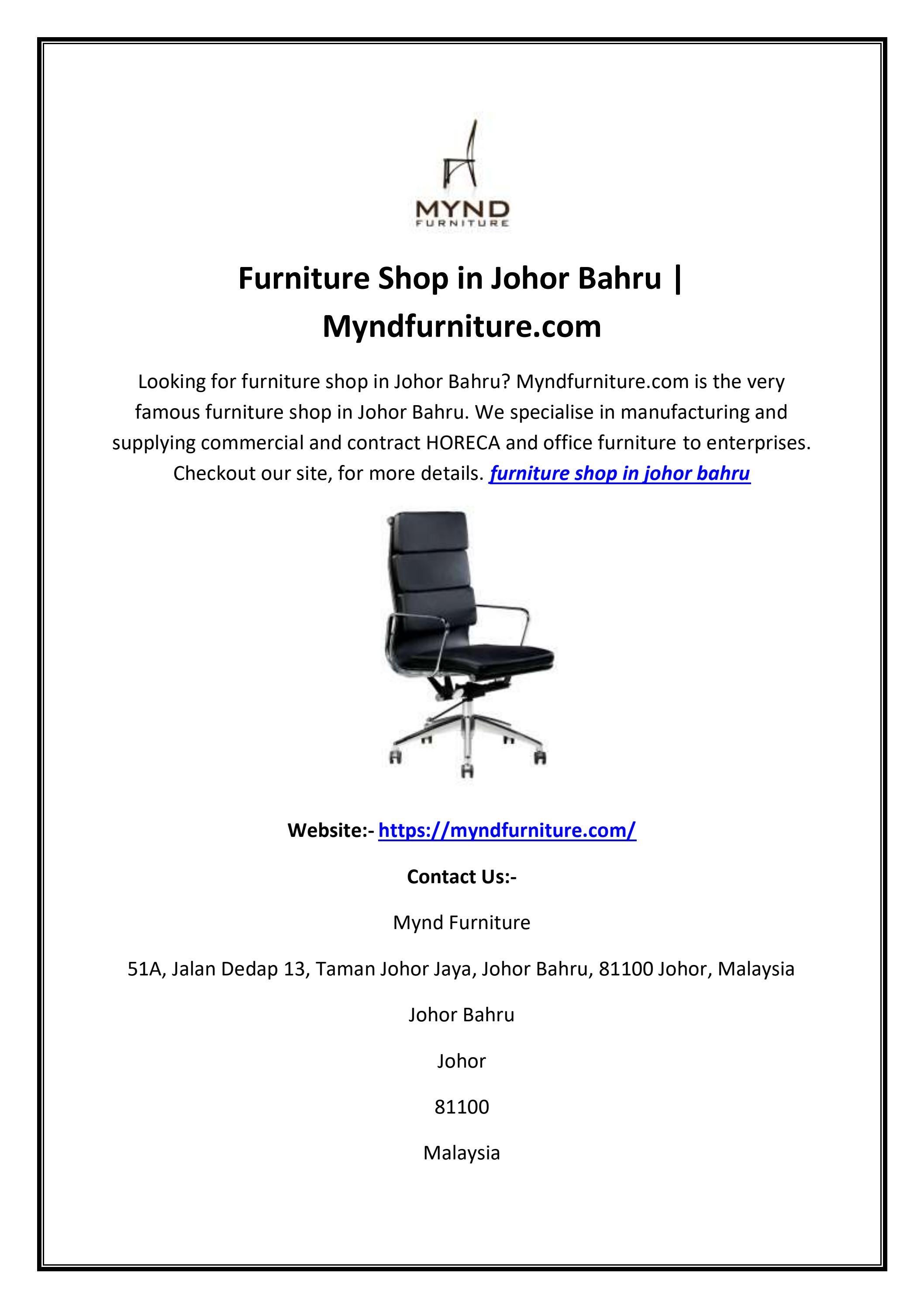 Furniture Shop in Johor Bahru by Mynd Furniture Issuu