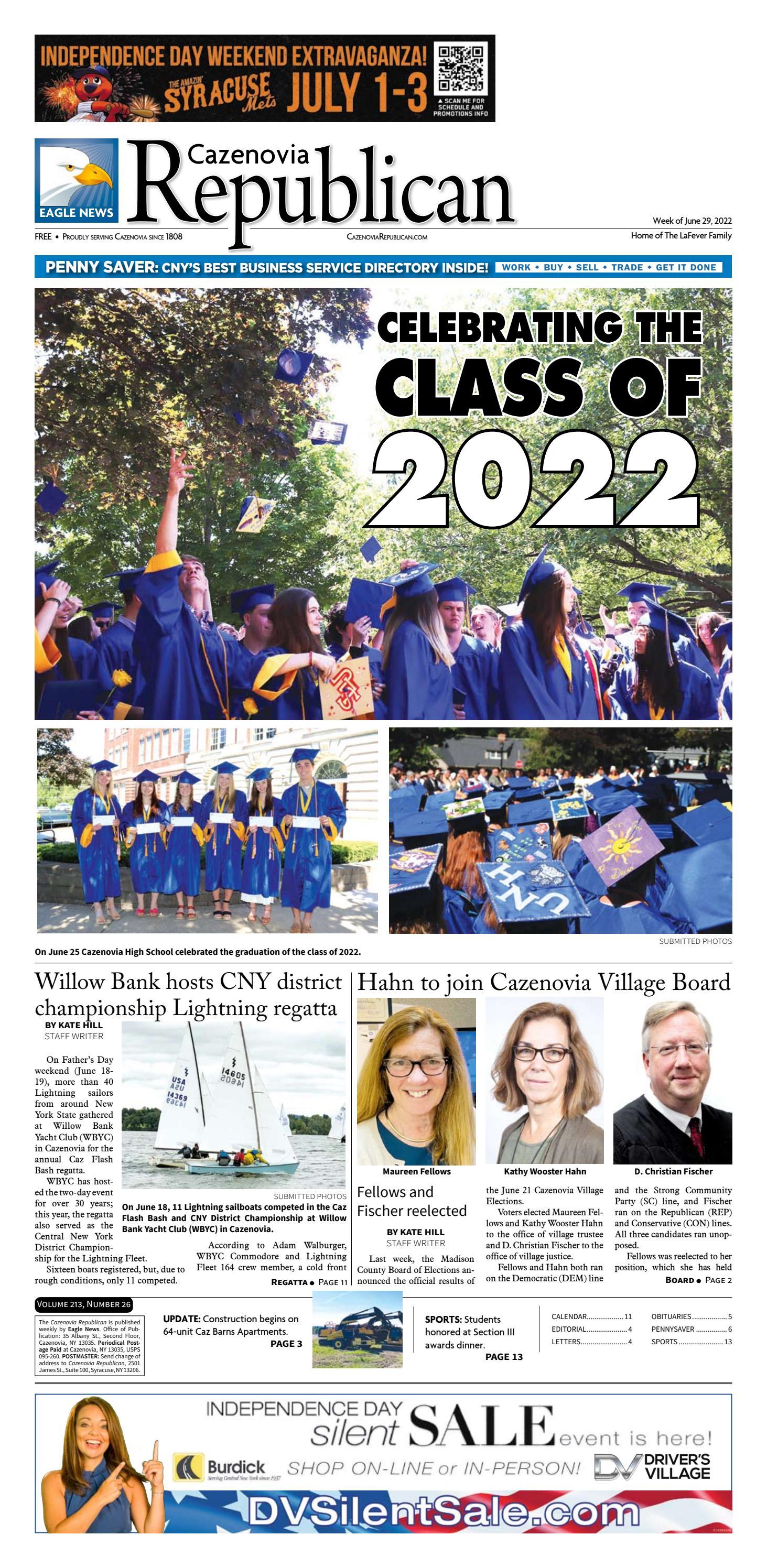 Cazenovia Republican Digital Edition June 29, 2022 by Eagle