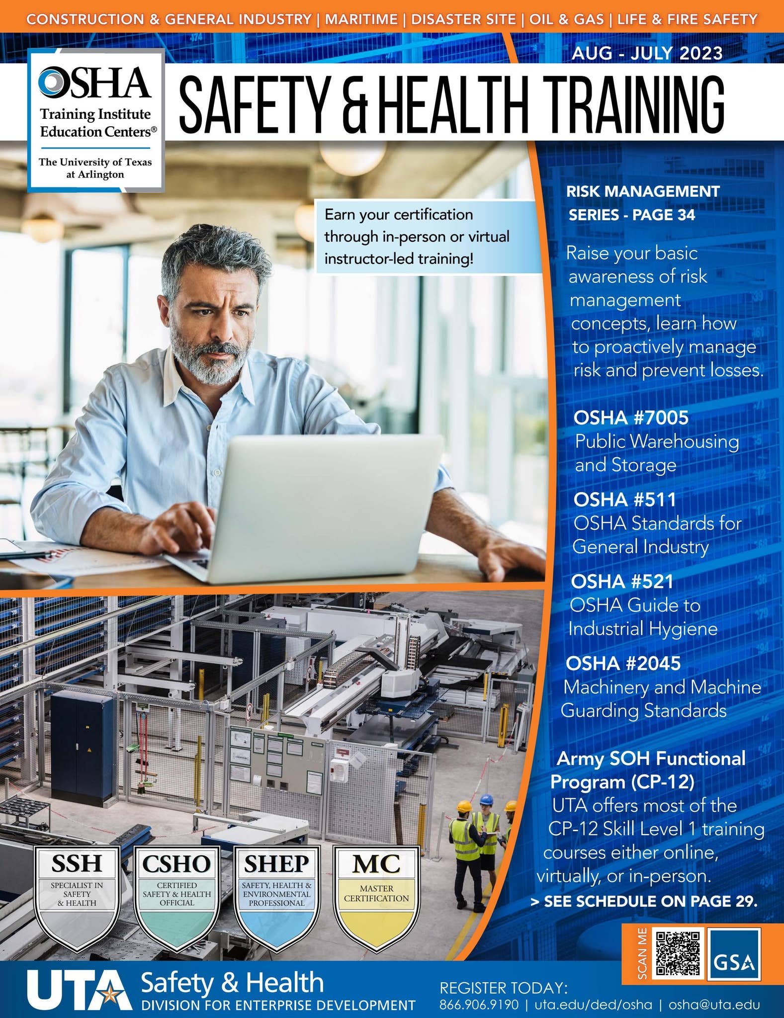 Safety and Health Fall Catalog 2022 by UTA_Continuing_Education Issuu