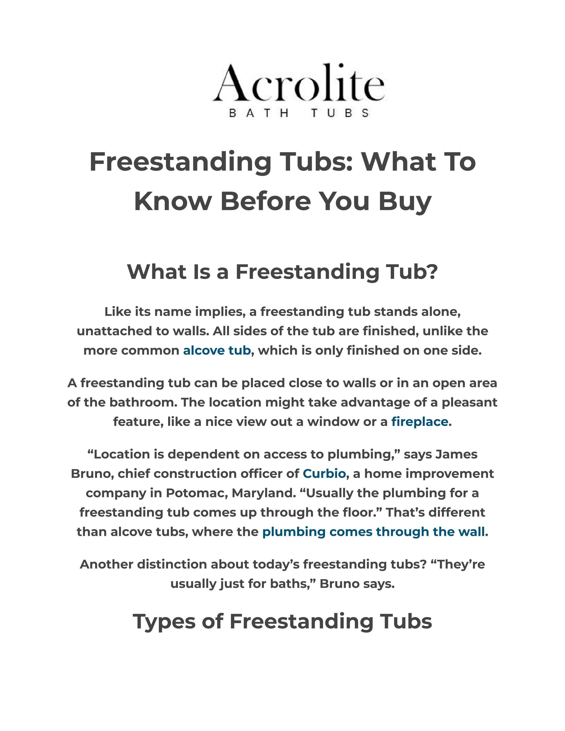 Buy Free Standing Bathtub Online in India at the Cheapest Price