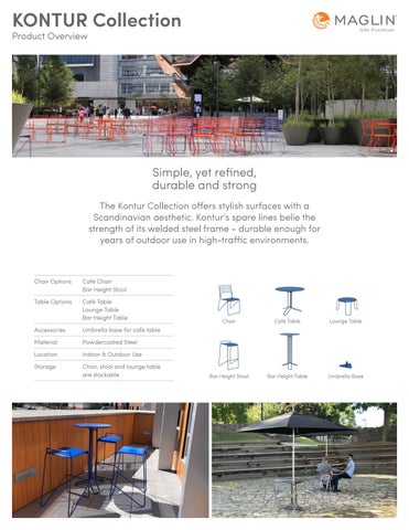 Maglin Site Furniture 家具目录 · Product Overview 第 13 页