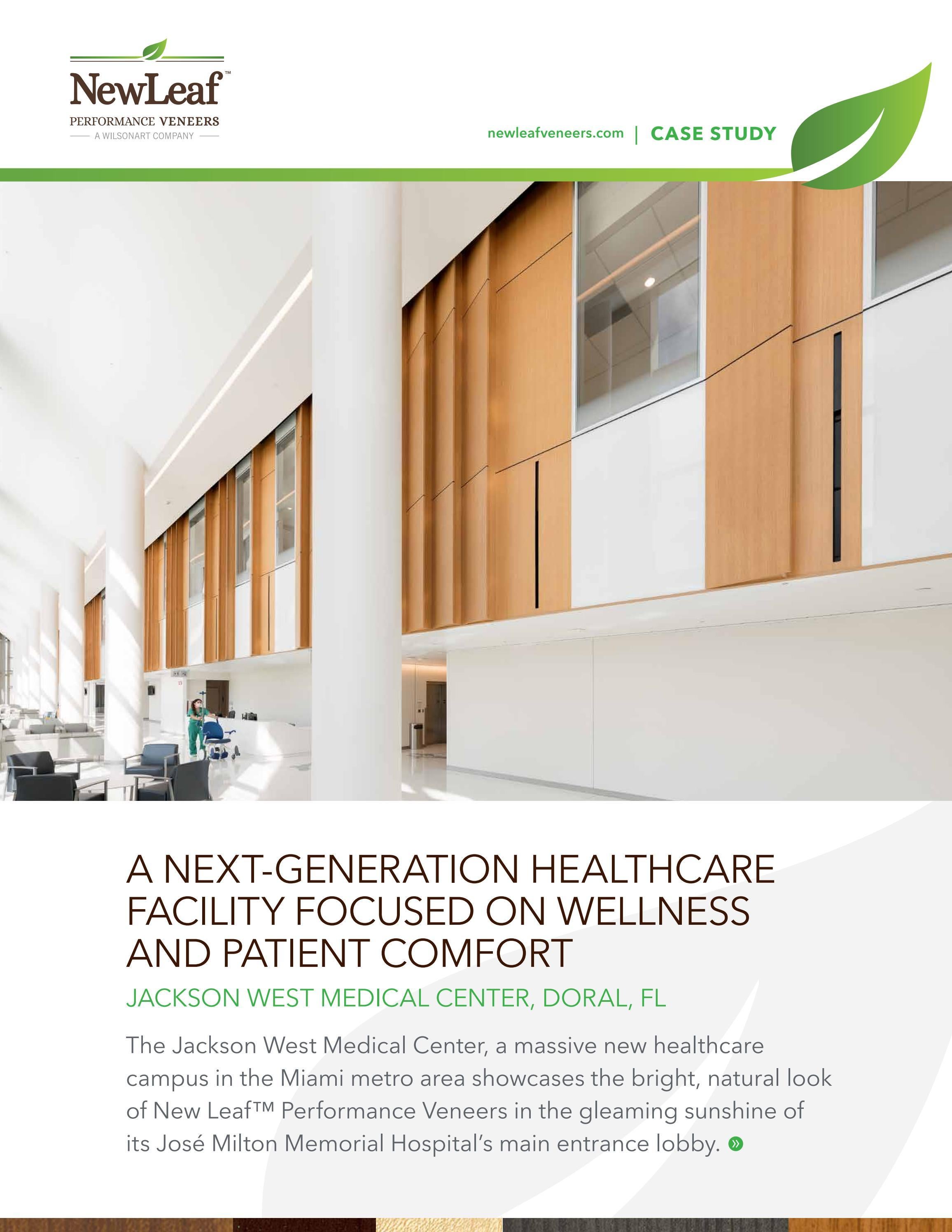 Jackson West Medical Center New Leaf Case Study by Wilsonart Issuu