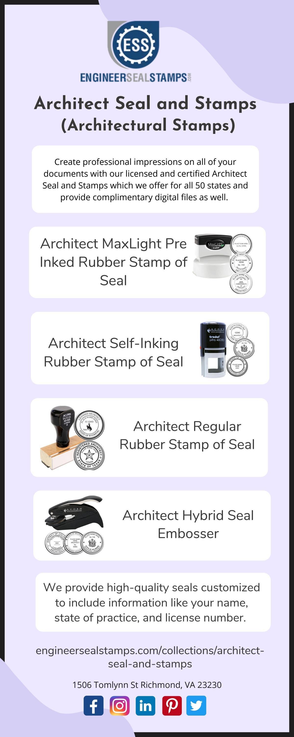 Architect Seal and Stamps (Architectural Stamps) by Engineer Seal