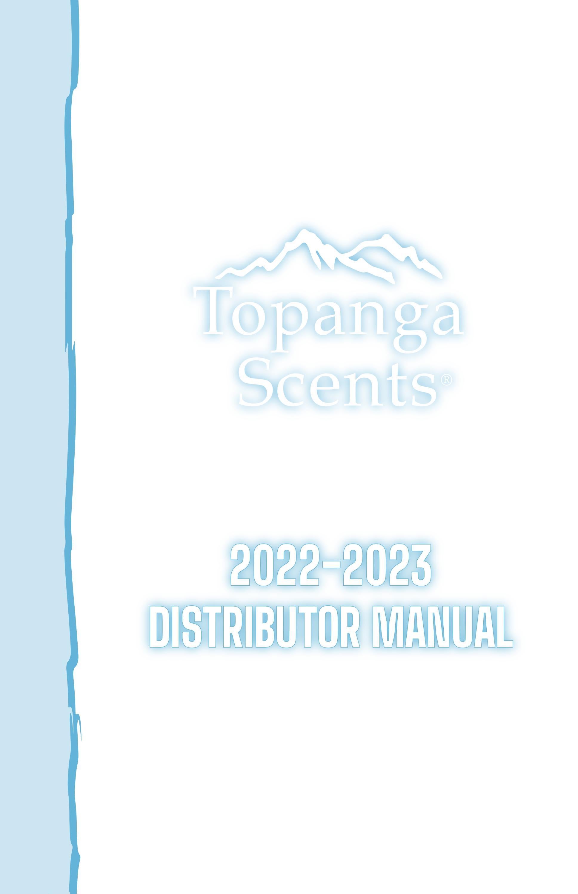 Topanga Scents Distributor Manual 20222023 by topangascentsllc Issuu