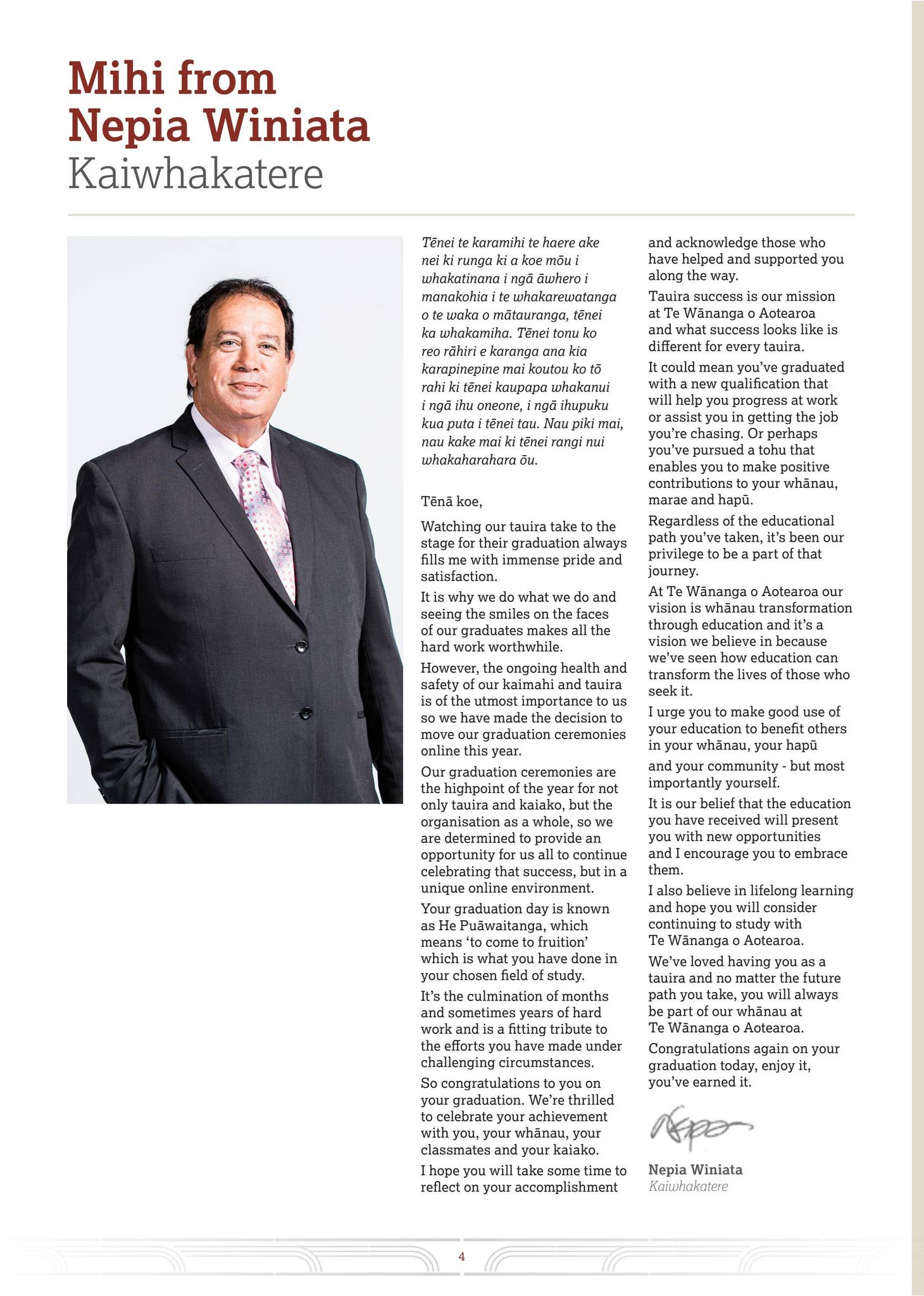 TWOA Graduation Booklet 2022 - Tāmaki Makaurau by Te Wananga o Aotearoa ...