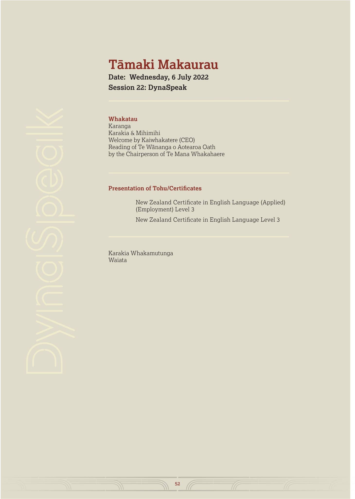 TWOA Graduation Booklet 2022 - Tāmaki Makaurau by Te Wananga o Aotearoa ...