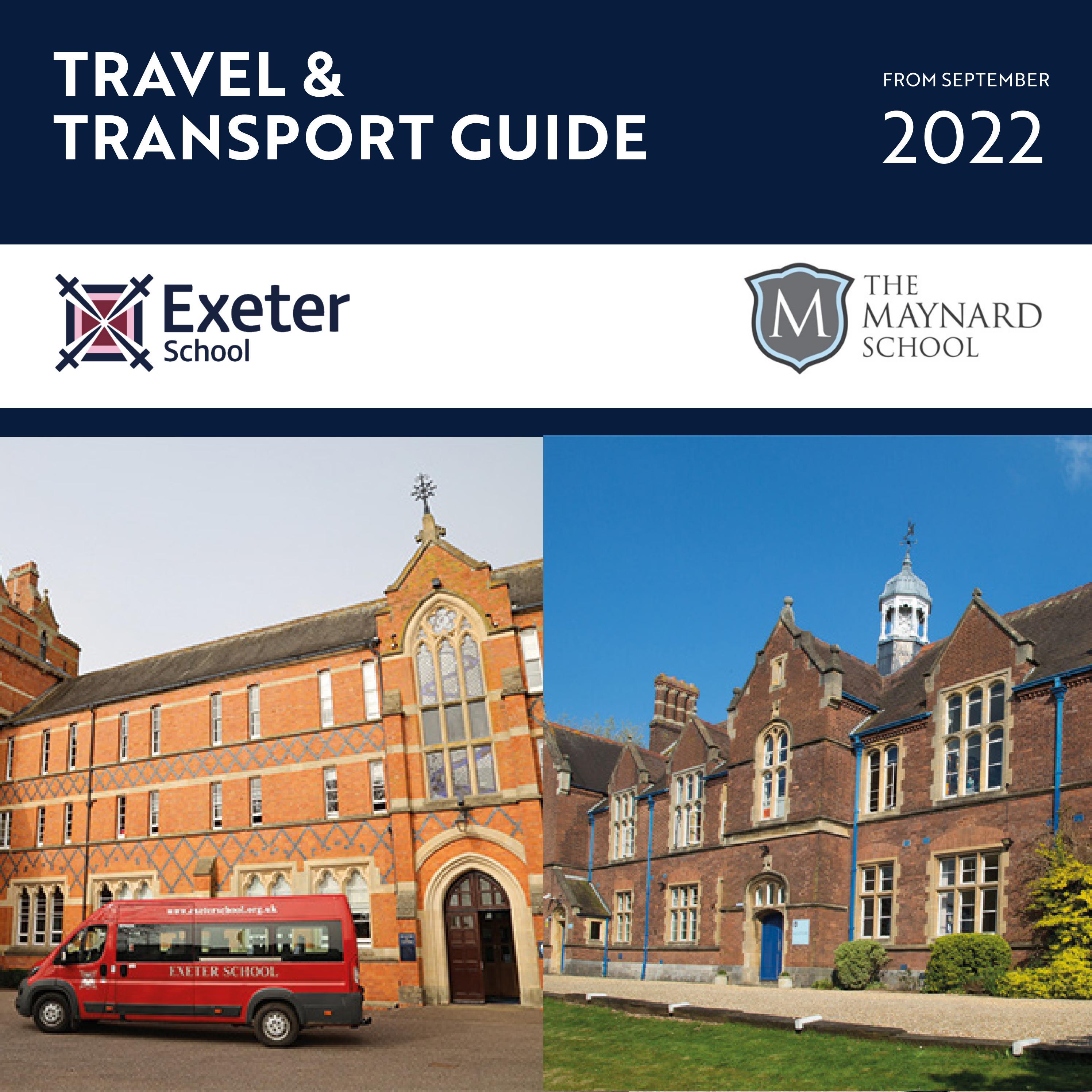 Exeter School travel and transport guide by Exeter School Issuu