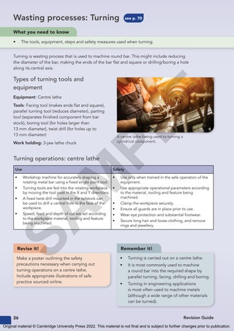 Cambridge National Engineering manufacture Revision Guide and Workbook ...