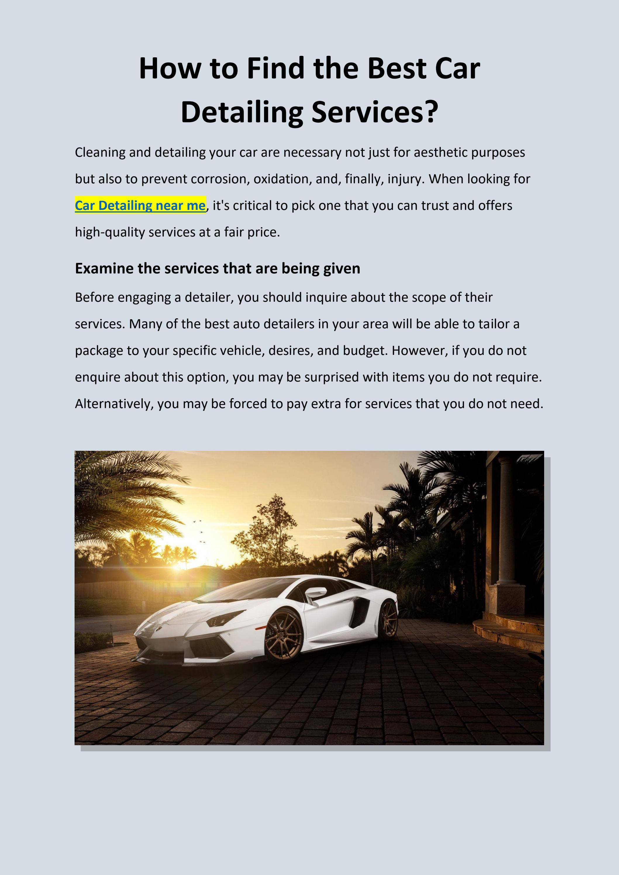 Find the Best Car Detailing Services by Black Mountain Motorworks Issuu