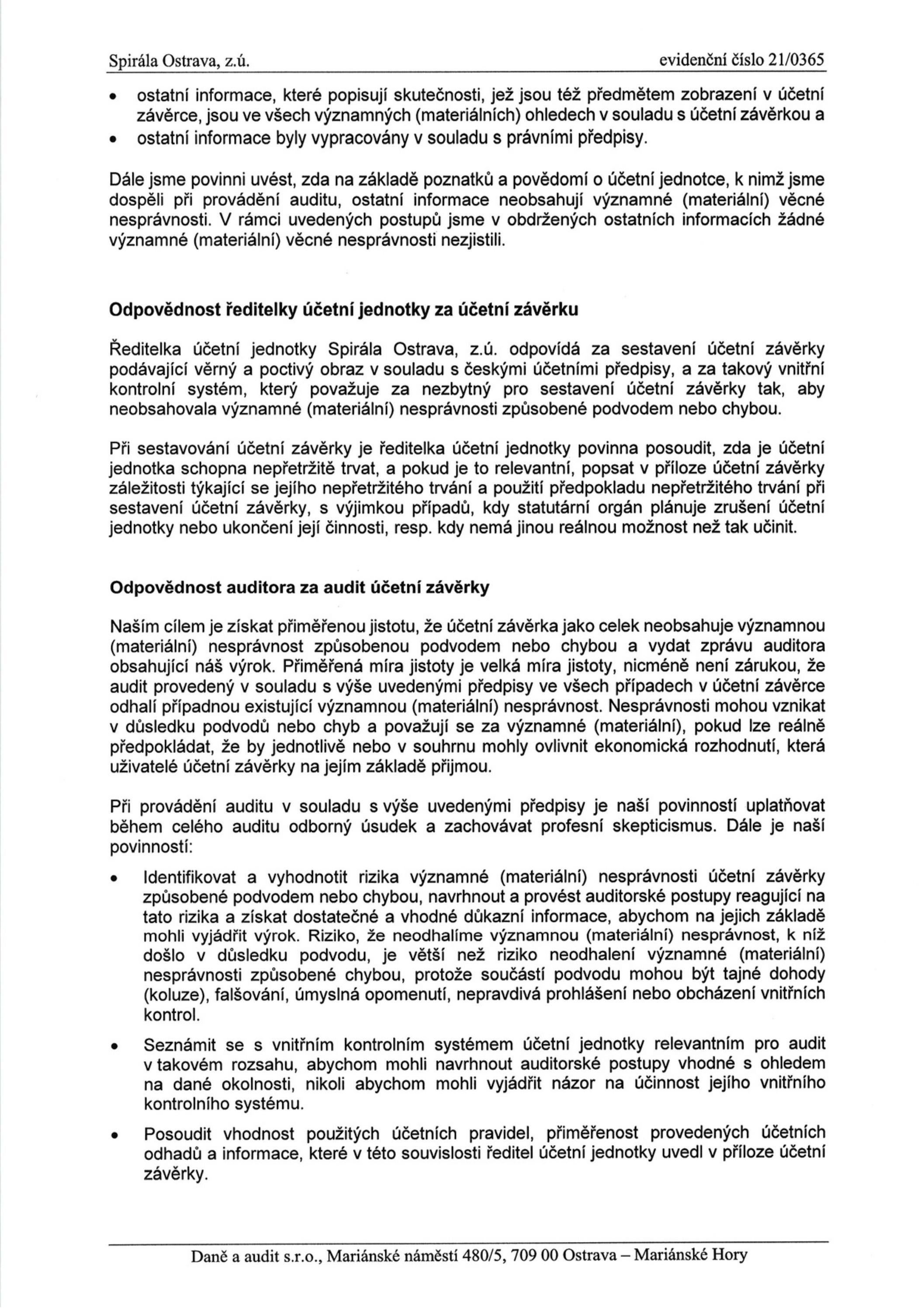 Spirála Ostrava_Výroční zpráva 2021 by Eva Krestová Issuu