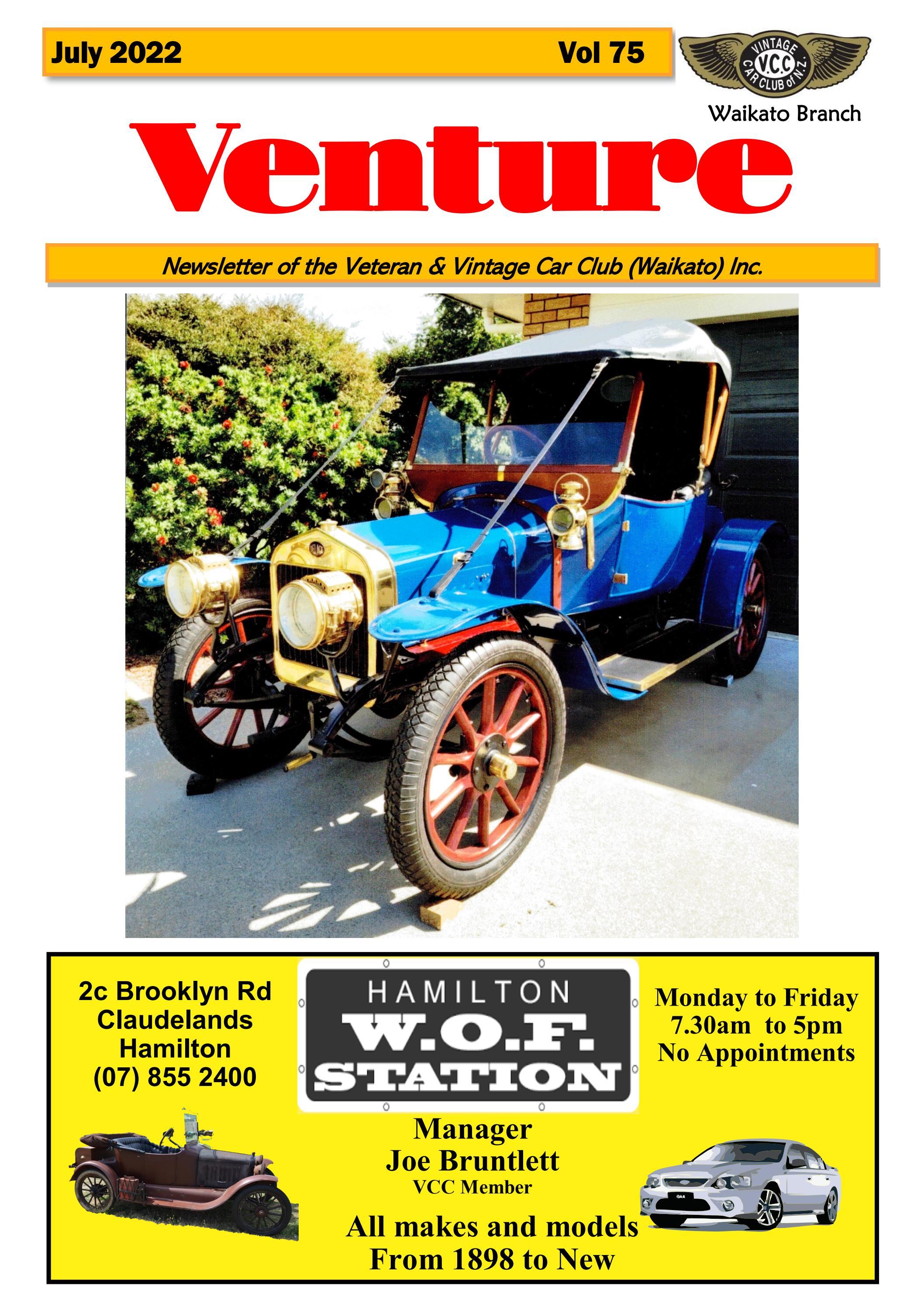 VCC WAIKATO VENTURE JULY 2022 by Vintage Car Club of New Zealand Issuu