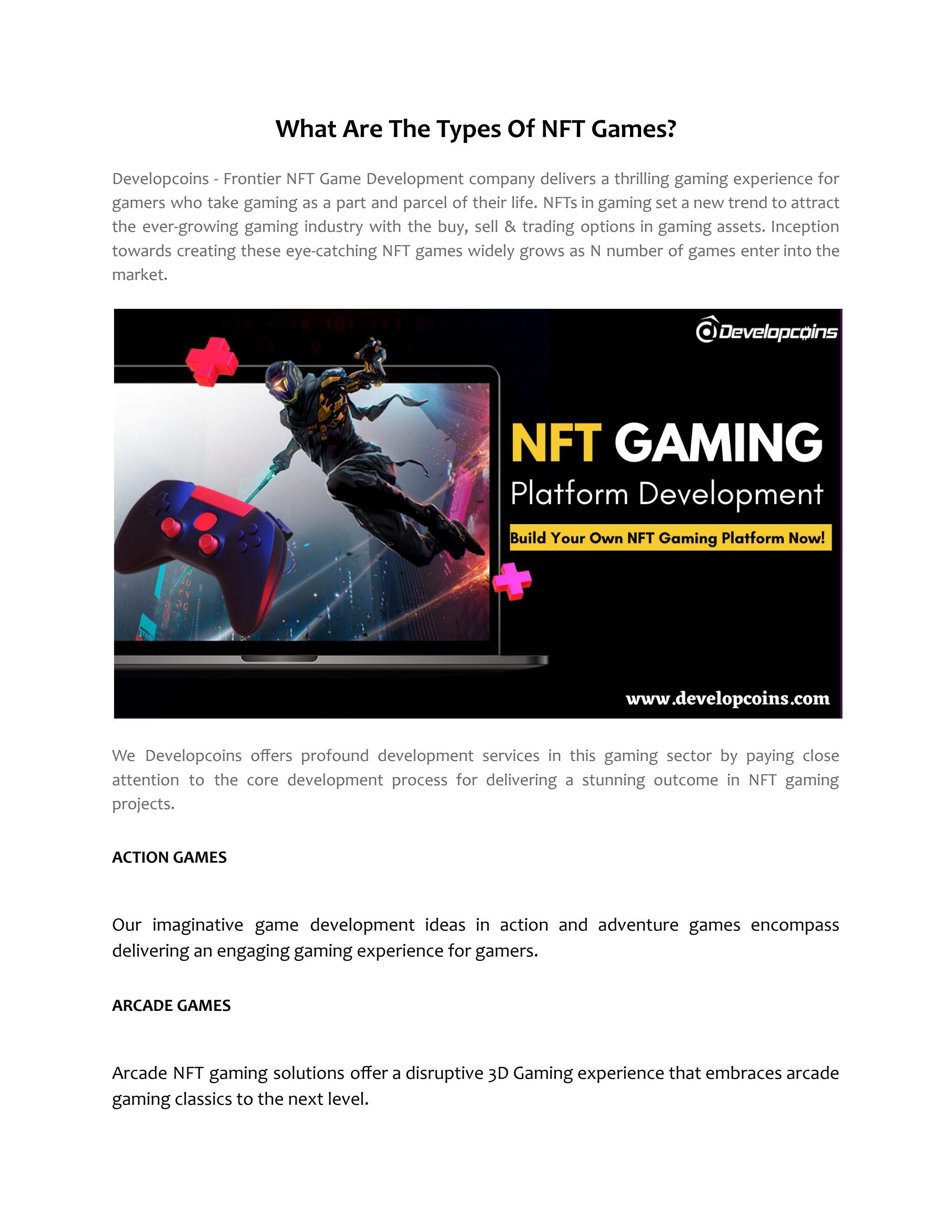 What Are The Types Of NFT Games? by Evangeline Giselle - Issuu