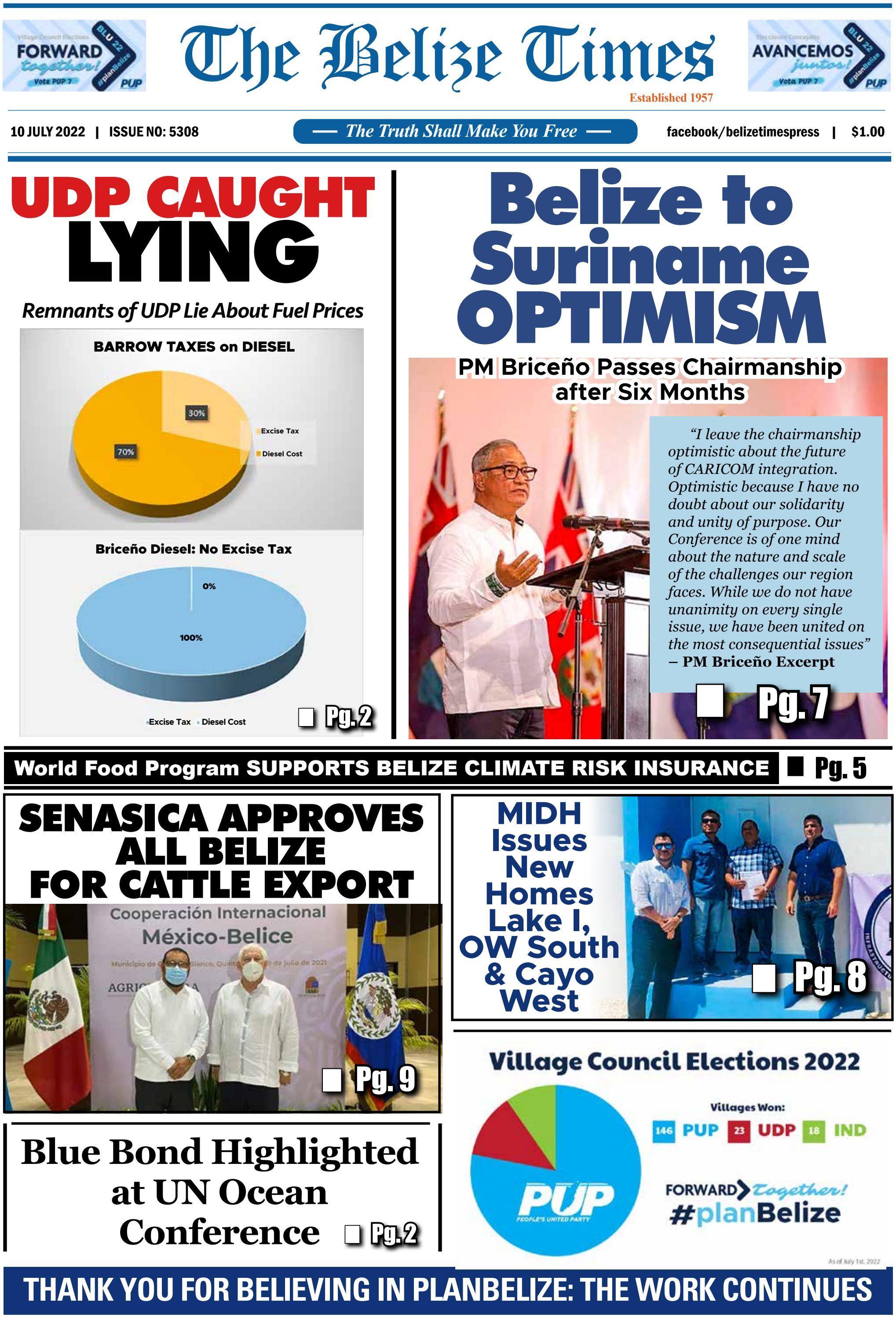 Belize Times July 10, 2022 Fuel Prices by Belize Times Press Issuu