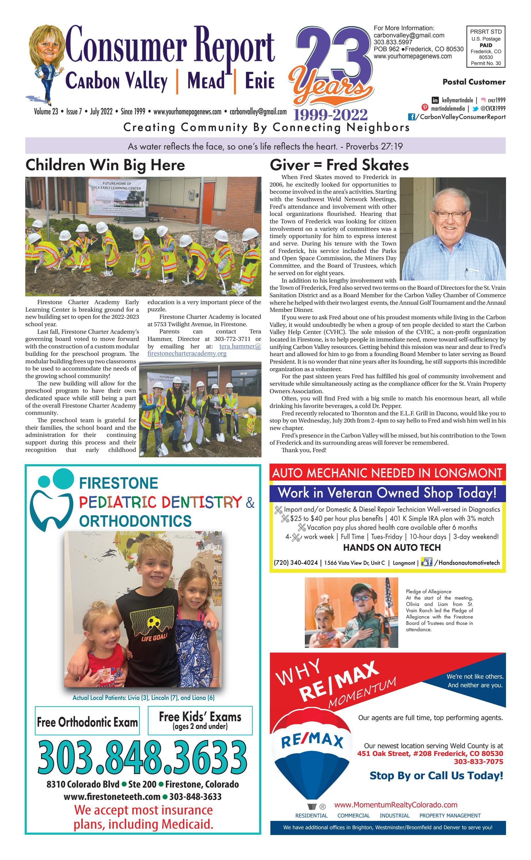 CVCRJul22 by Consumer Report for Carbon Valley, Mead and Erie Issuu