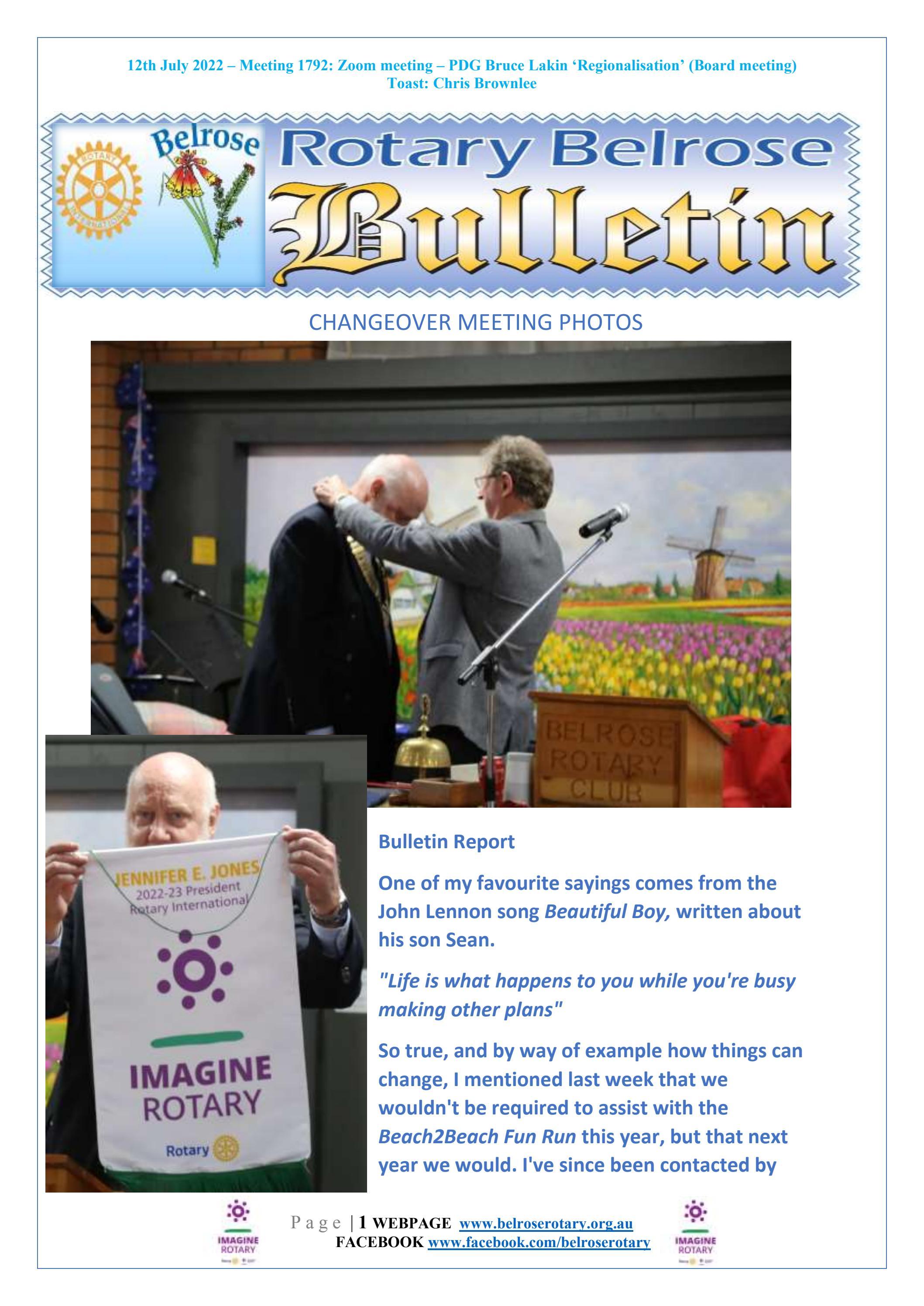 Belrose Rotary Club Bulletin 12 07 2022 by Belrose Rotary Club Issuu