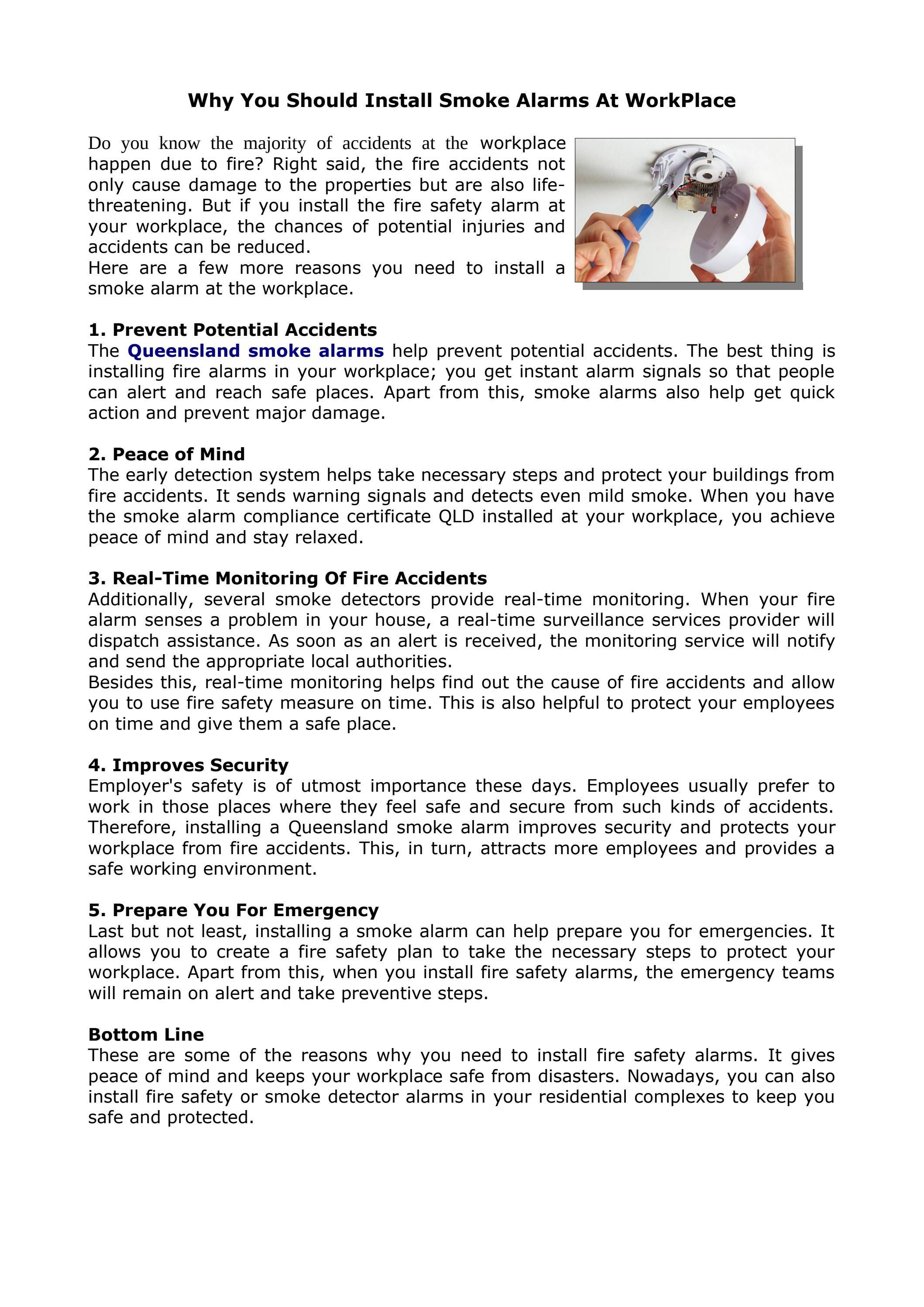 Ignoring Smoke Alarms: The Costly Workplace Mistake - utgjmmg