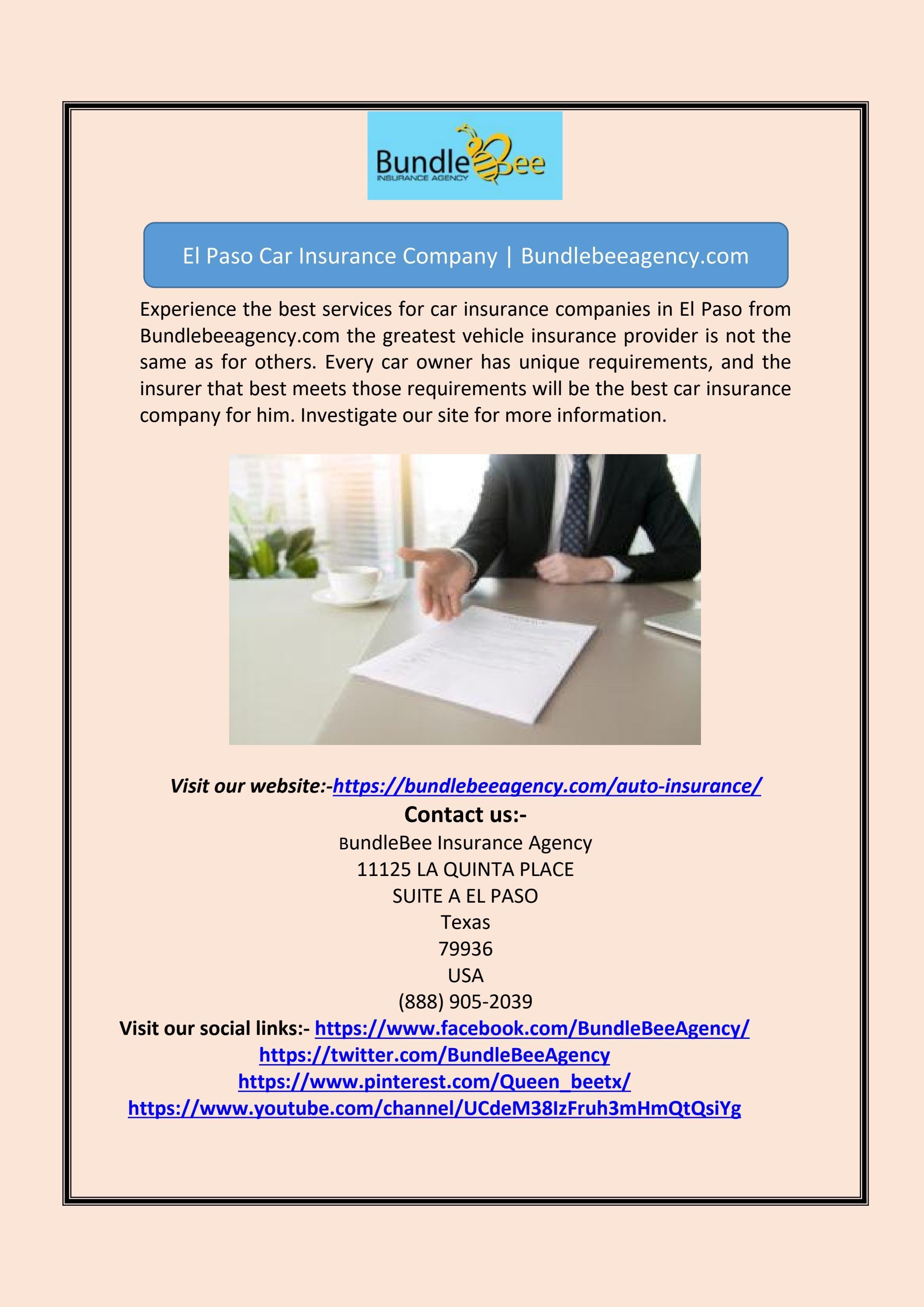 El Paso Car Insurance Company by Blake Evans Issuu