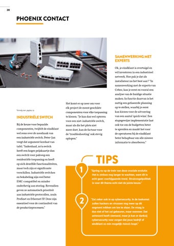 INDUSTRY 5 - INDUSTRIËLE NETWERKEN: EEN MUST 第 20 页