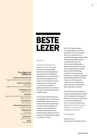 INDUSTRY 5 - INDUSTRIËLE NETWERKEN: EEN MUST 第 3 页