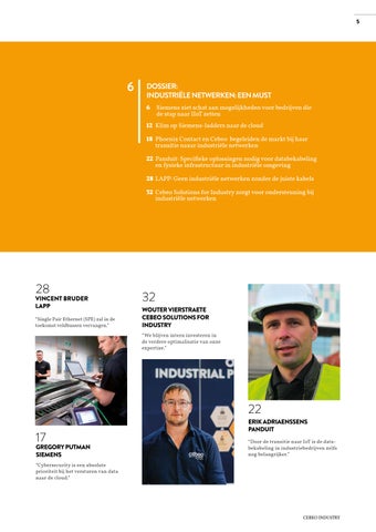 INDUSTRY 5 - INDUSTRIËLE NETWERKEN: EEN MUST 第 5 页