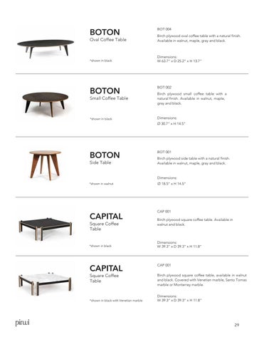 Robert_Allen_Design 家具目录 · Pirwi Side × Coffee Tables 第 3 页