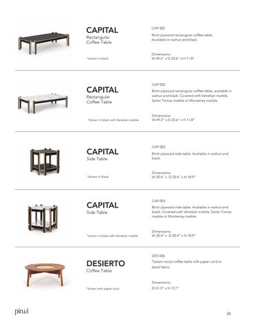 Robert_Allen_Design 家具目录 · Pirwi Side × Coffee Tables 第 4 页