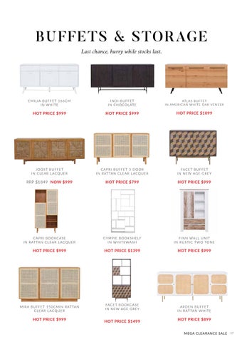 OZ Design Furniture 家具目录 · MEGA CLEARANCE SALE OZ DESIGN FURNITURE 第 17 页