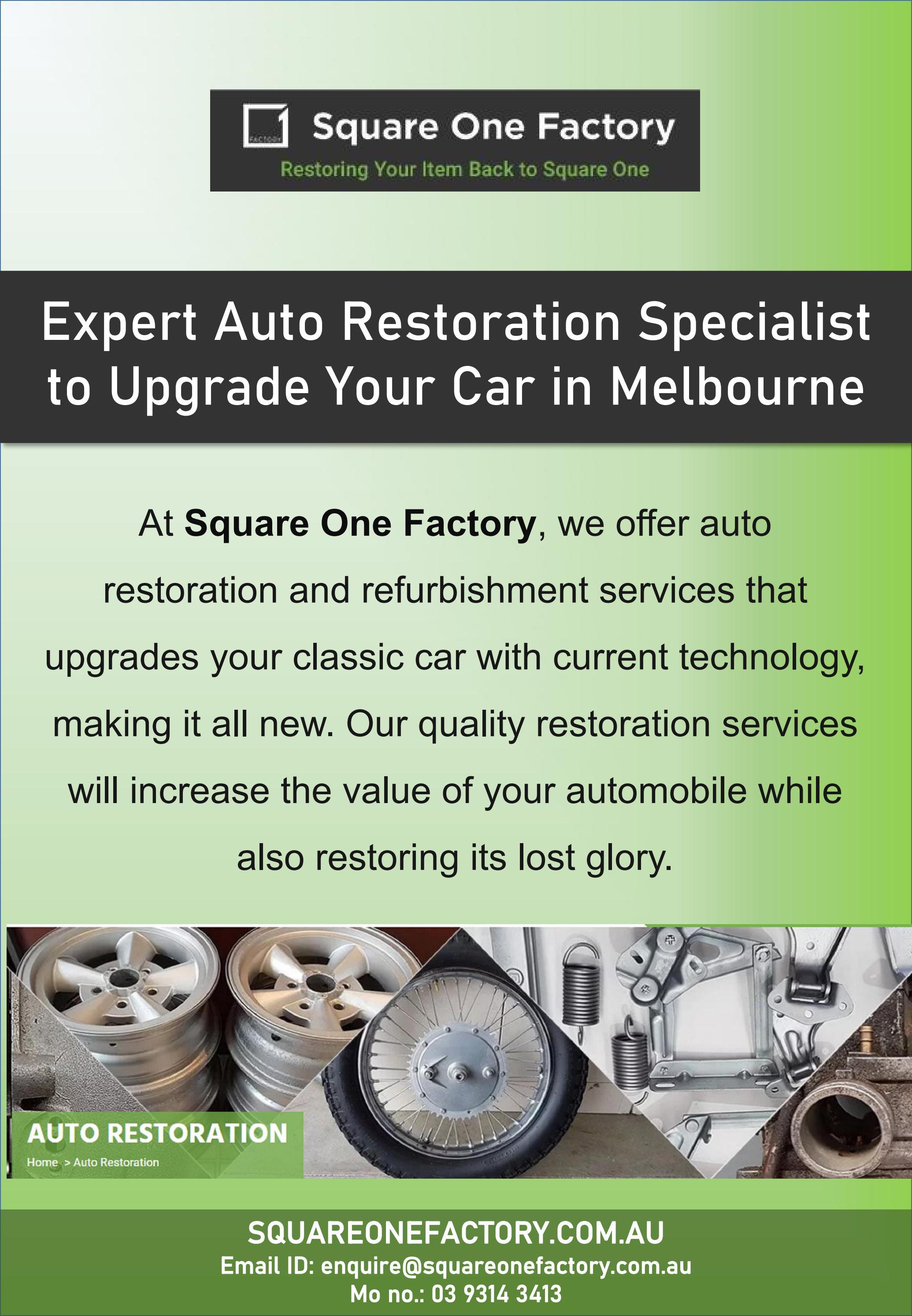 Expert Auto Restoration Specialist to Upgrade Your Car in Melbourne by