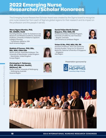 33rd 国际 Nursing Research Congress 第 18 页