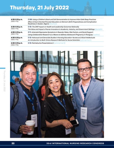 33rd 国际 Nursing Research Congress 第 22 页