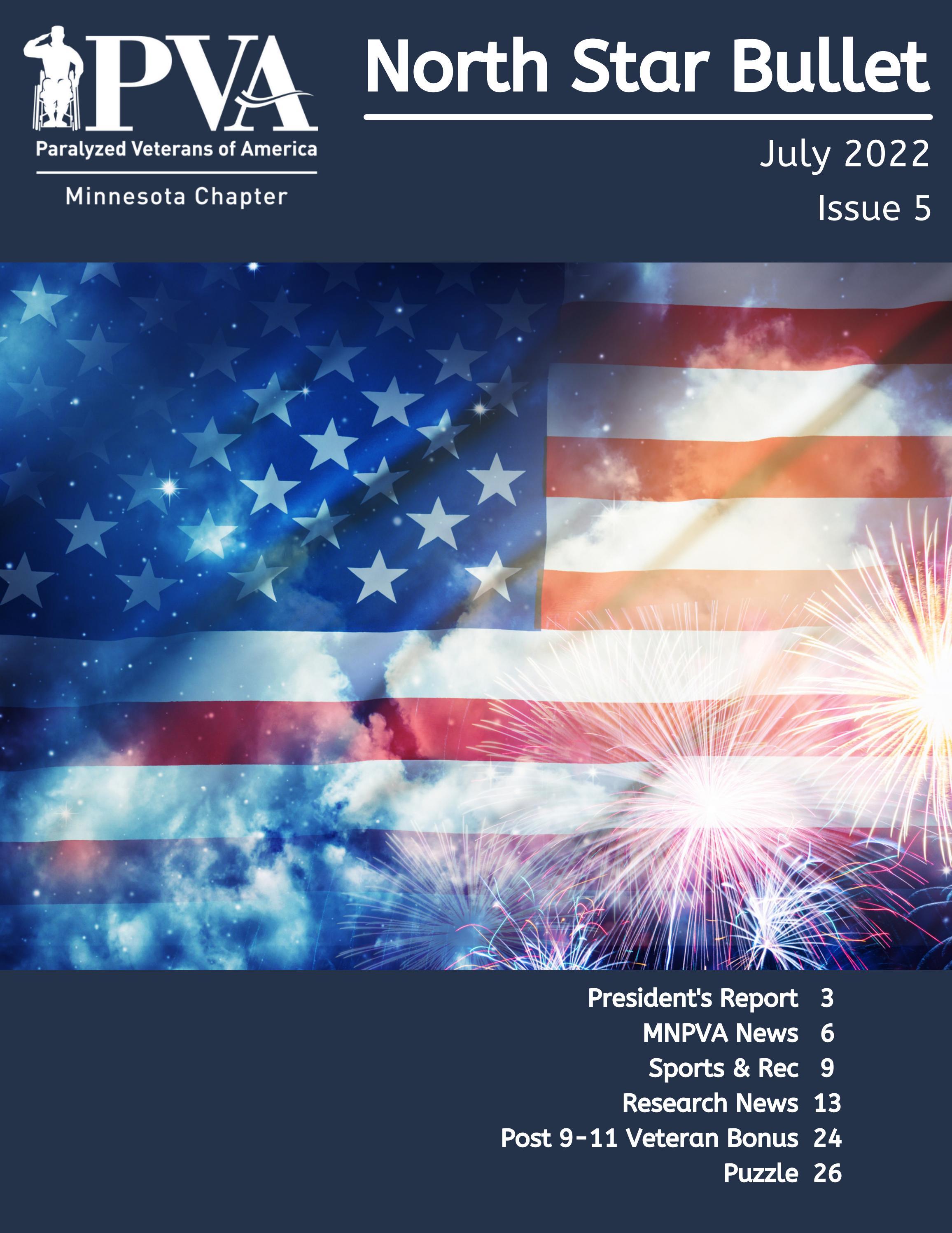 July 2022 MNPVA North Star Bullet By MN Paralyzed Veterans Of America 
