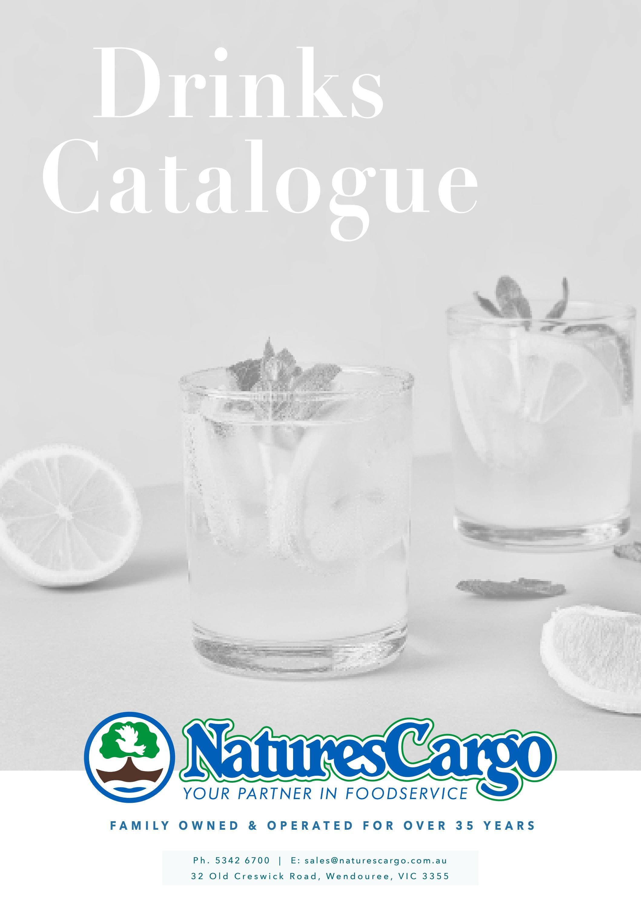 Drinks Catalogue 'Updated July 22 by Natures Cargo Issuu