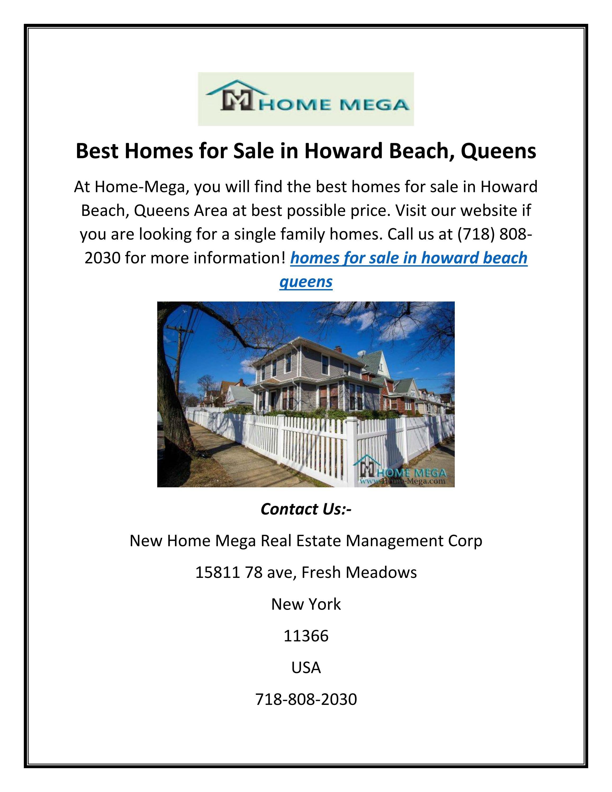 Best Homes for Sale in Howard Beach, Queens by Home Mega Management Issuu