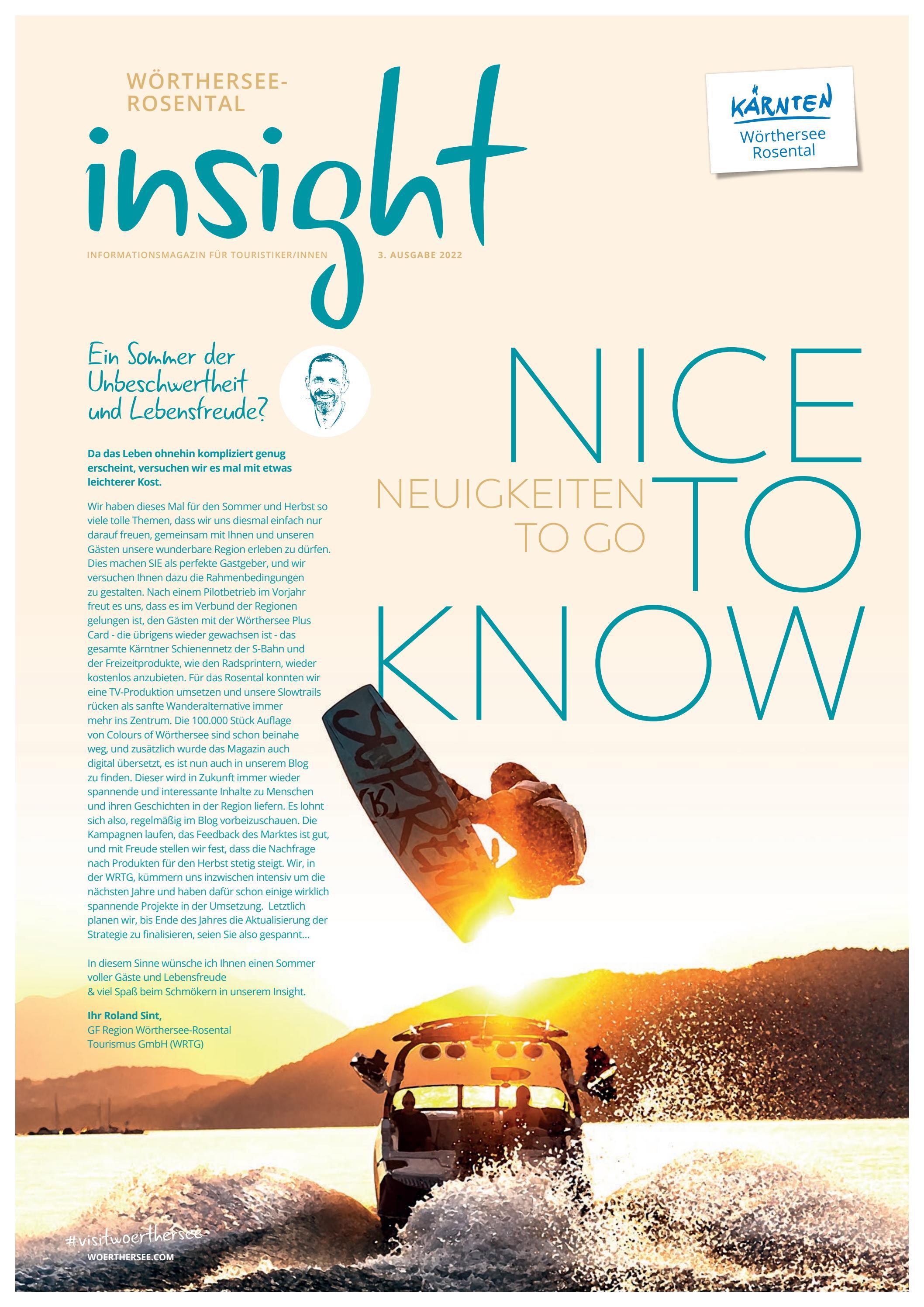 Wörthersee INSIGHT 03/2022 by Visit Wörthersee - Issuu