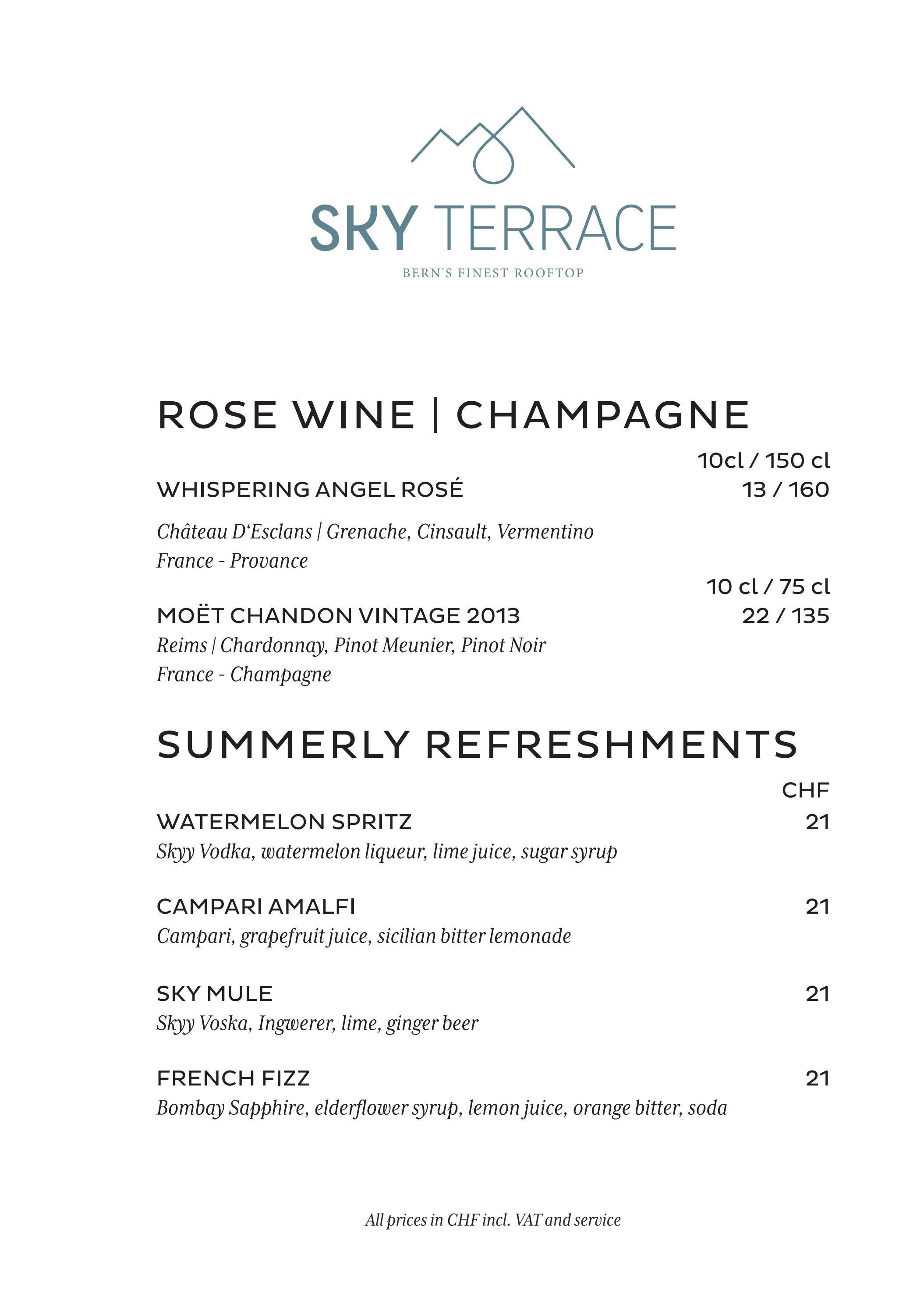 Sky Terrace summer menu by The Bürgenstock Selection Issuu
