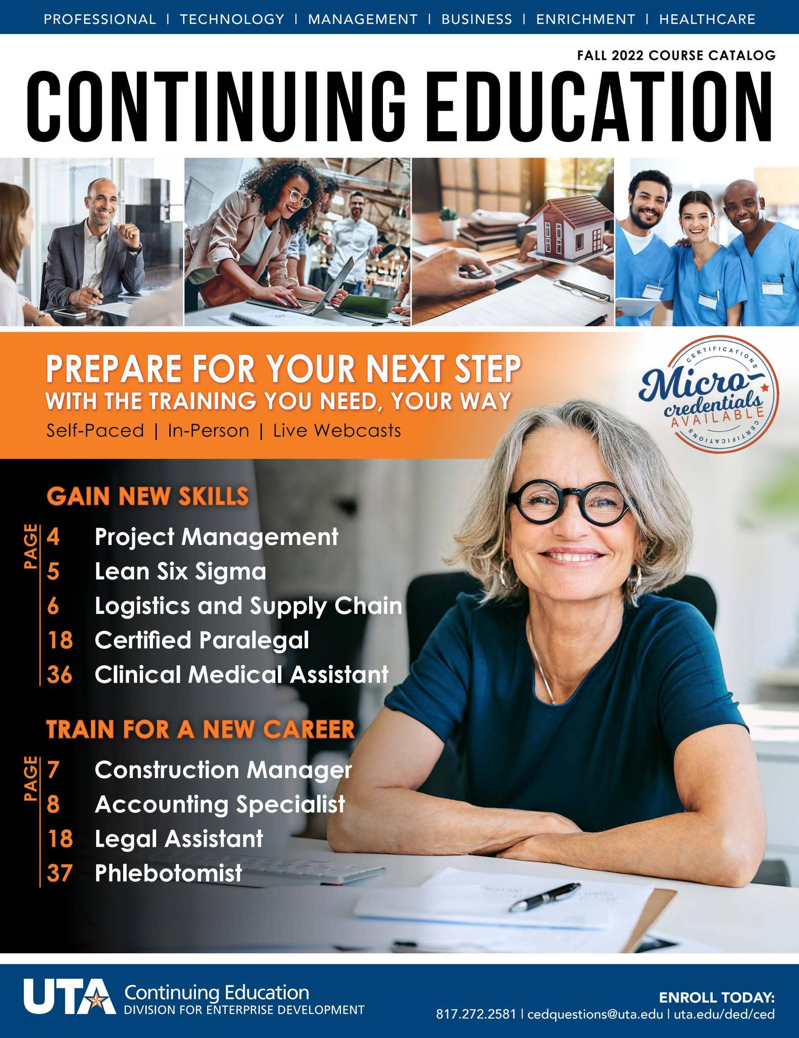 UT Arlington Continuing Education 2022 Fall Course Catalog by UTA