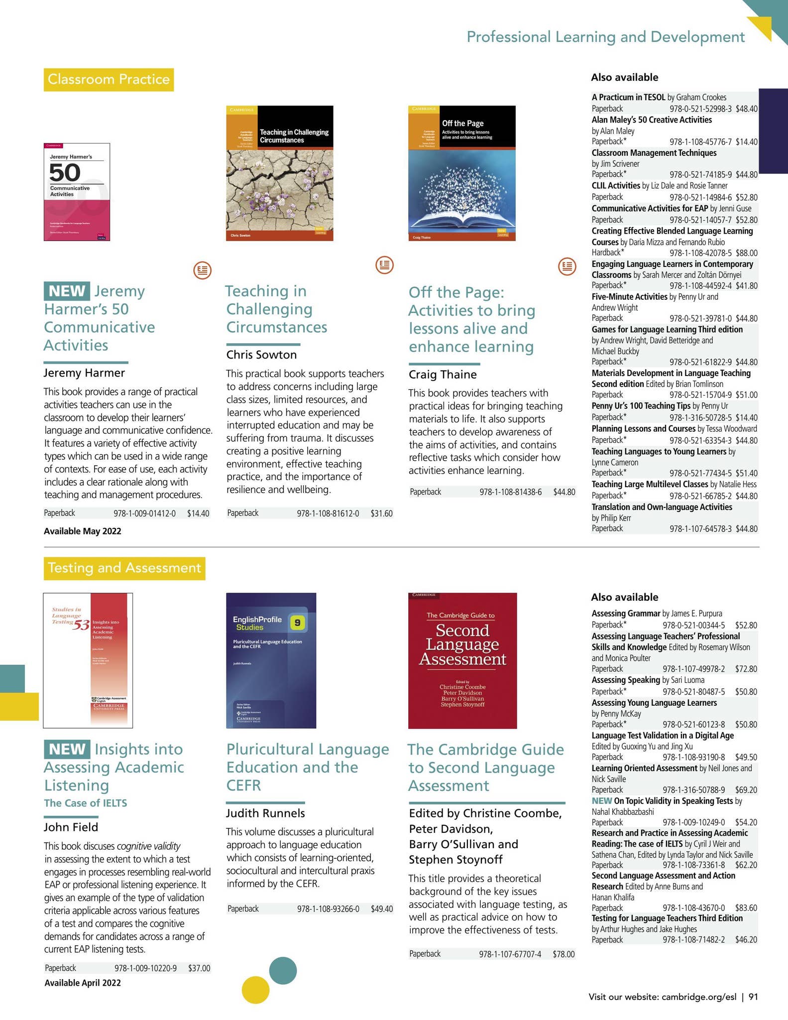 US ELT 2022 Cambridge University Press Catalog by Cambridge English Issuu
