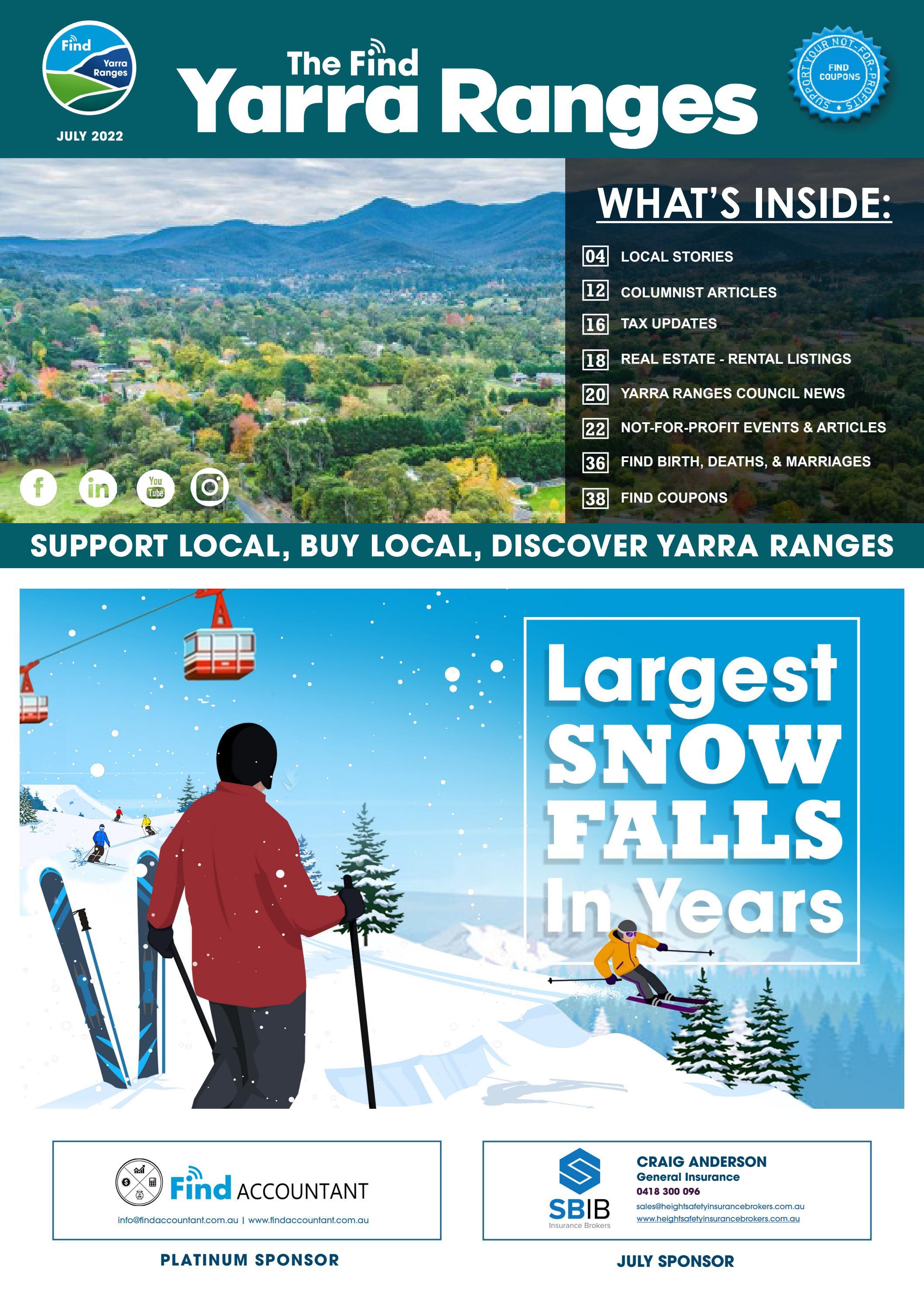 Find Yarra Ranges 2022 July Edition by Find Issuu