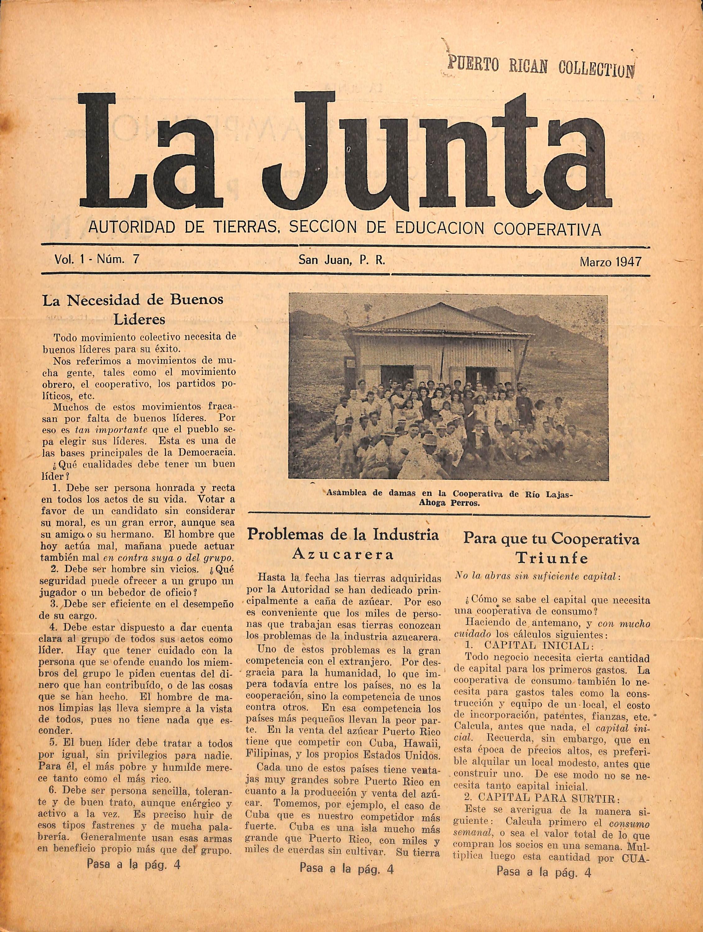 La Junta (mar. 1946) by La Colección Puertorriqueña Issuu