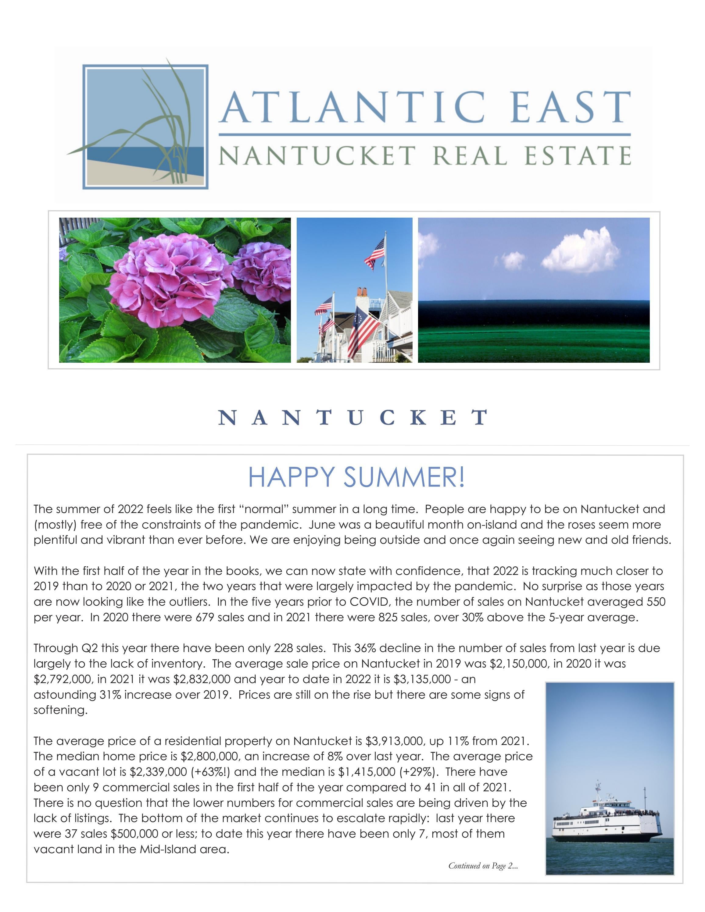 Summer 2022 Atlantic East Nantucket Real Estate Newsletter by Atlantic East Real Estate Issuu