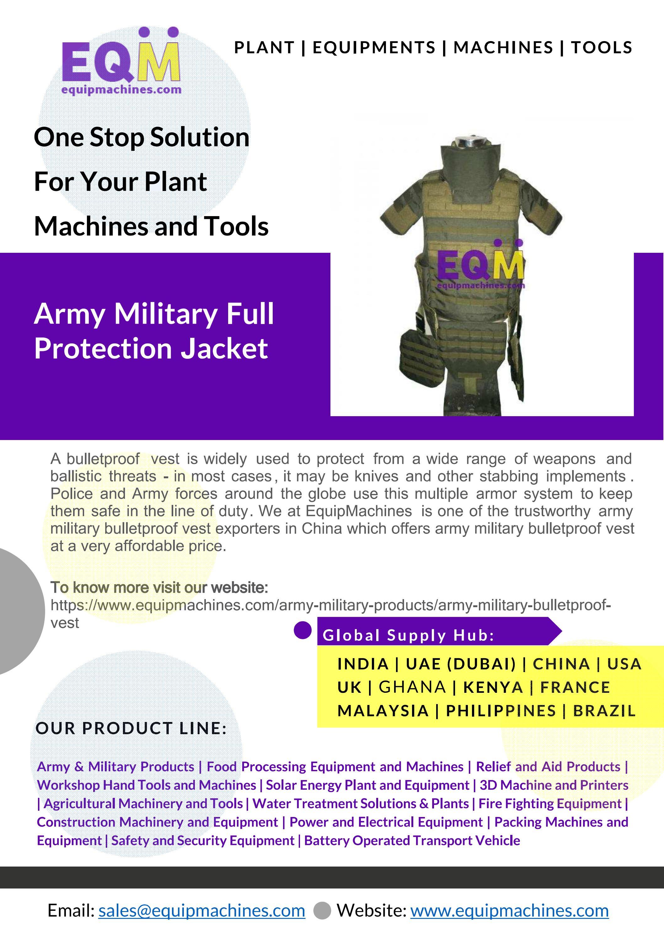 Army Military Bulletproof Vest Exporters in China by equipmachines Issuu
