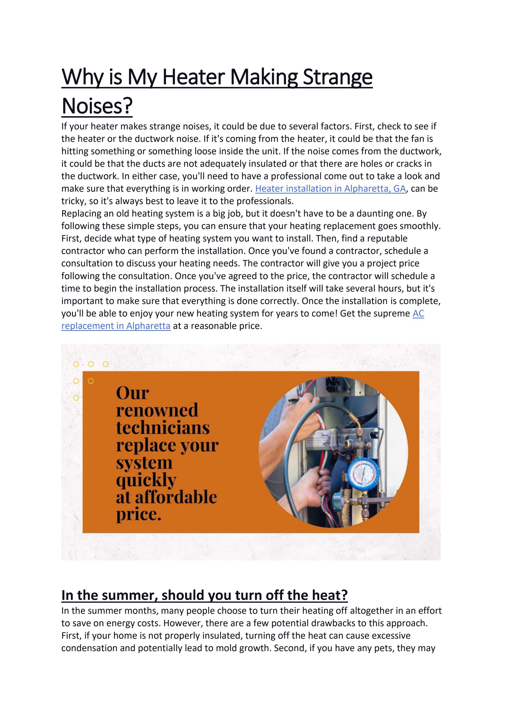 Why is My Heater Making Strange Noises? by coolnowsolutions Issuu
