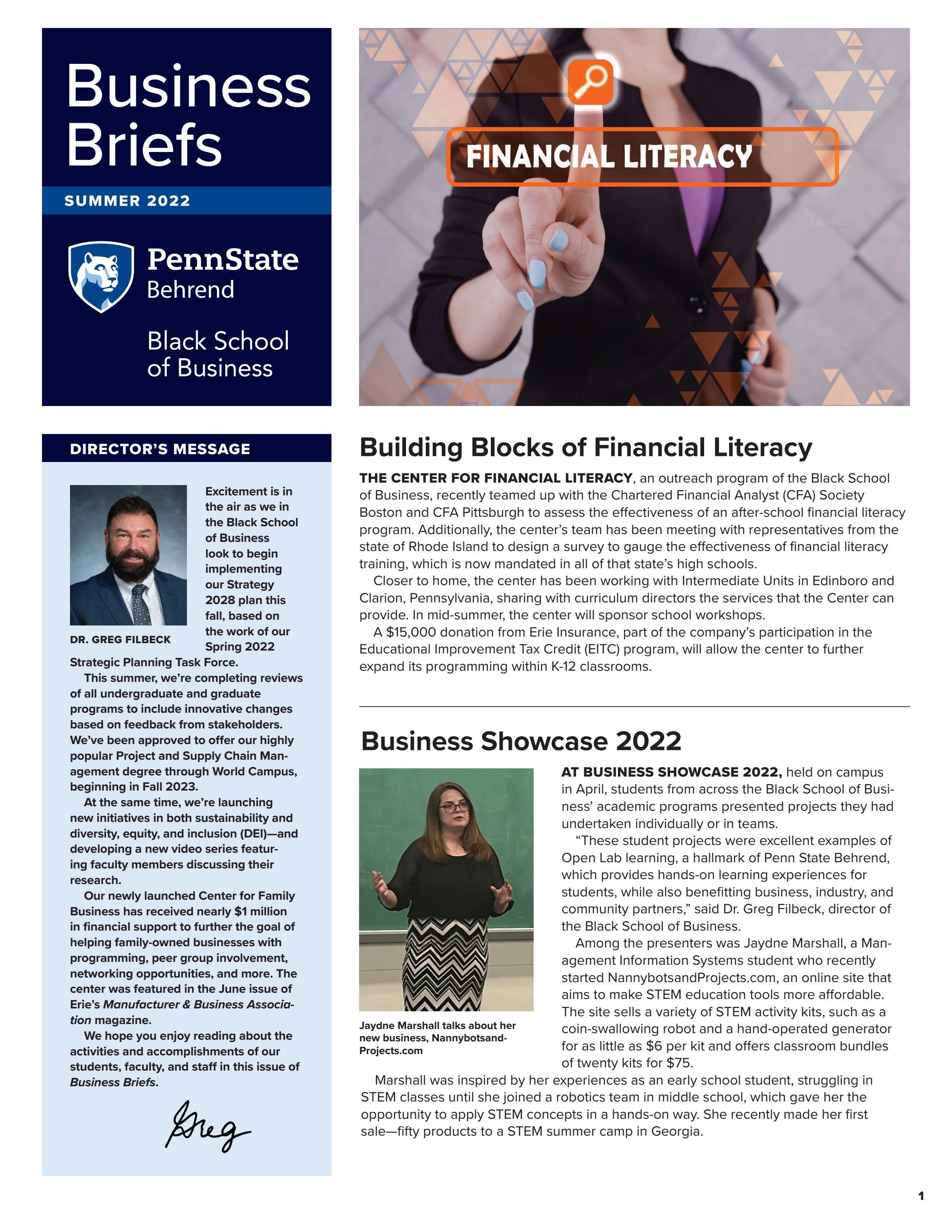Business Briefs 2022 by Penn State Behrend Issuu