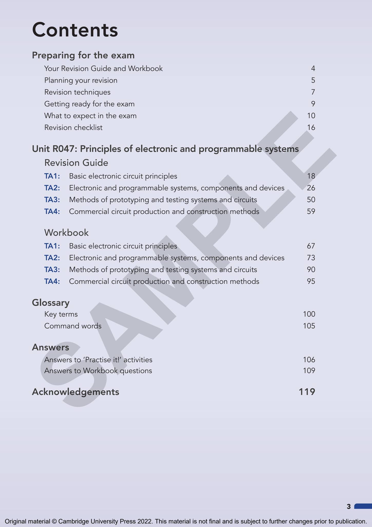 Cambridge Nationals Engineering Programmable Systems Revision Guide and ...