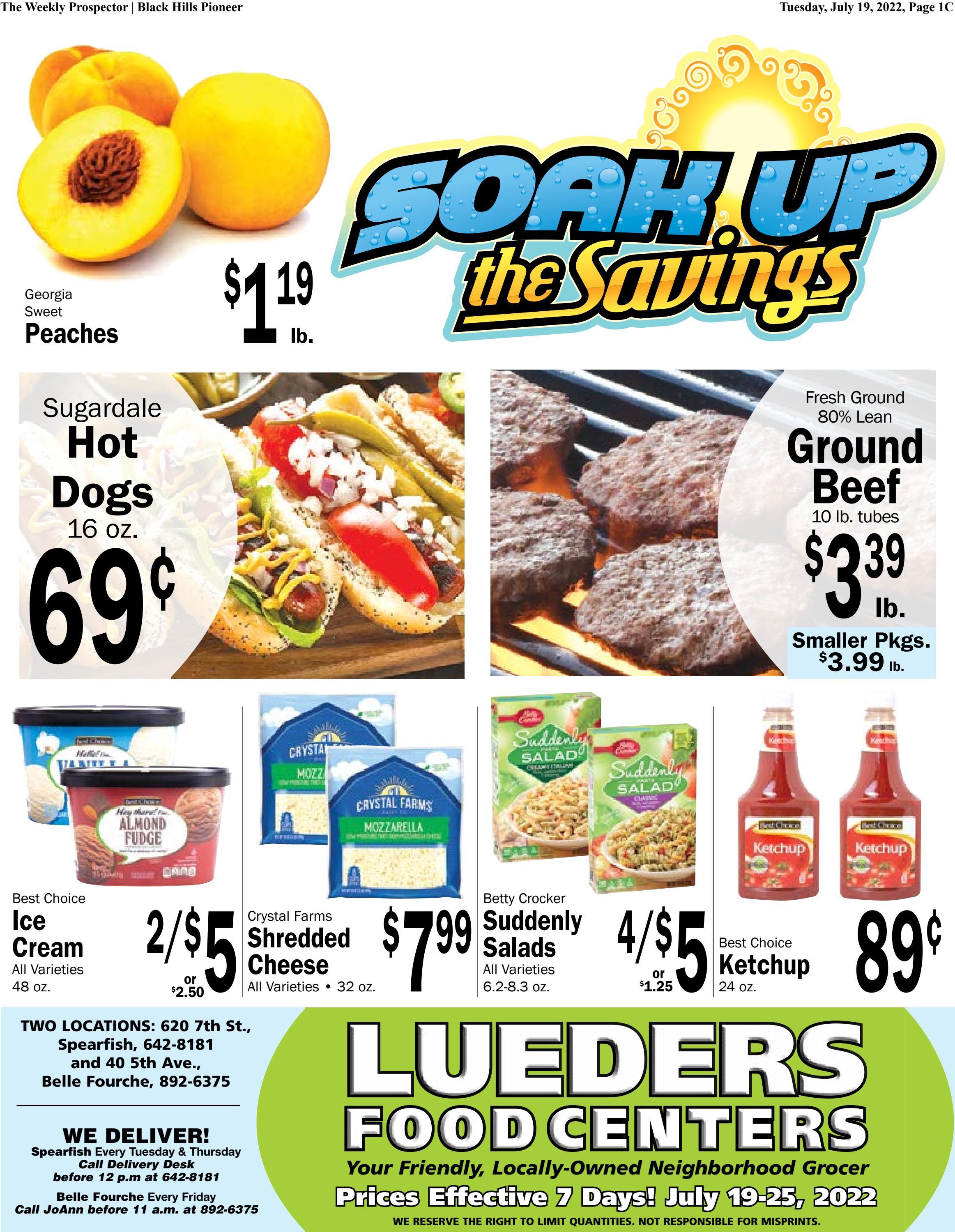 Lueders Weekly Grocery Ad 71922 by Black Hills Pioneer Issuu