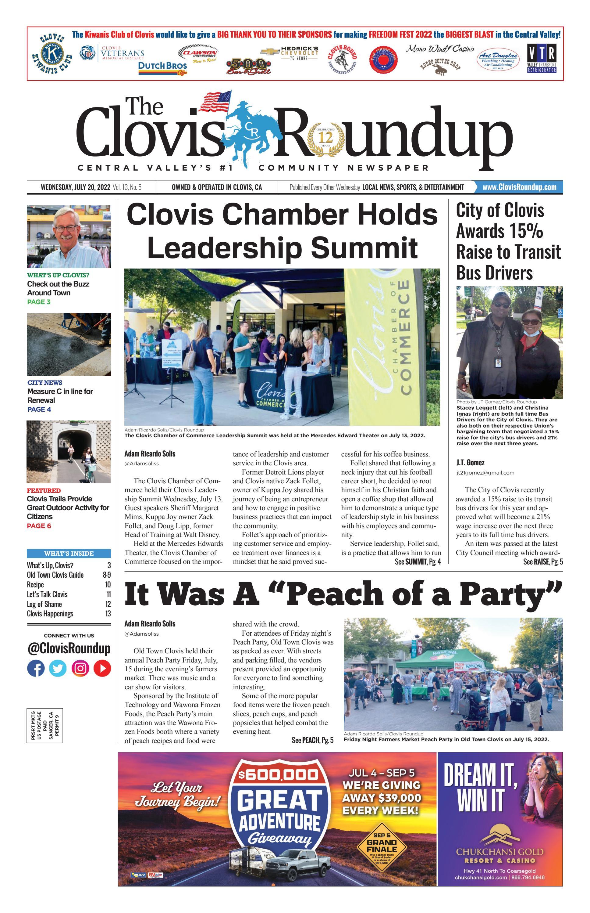Clovis Roundup July 20, 2022 by Donna Melchor Issuu