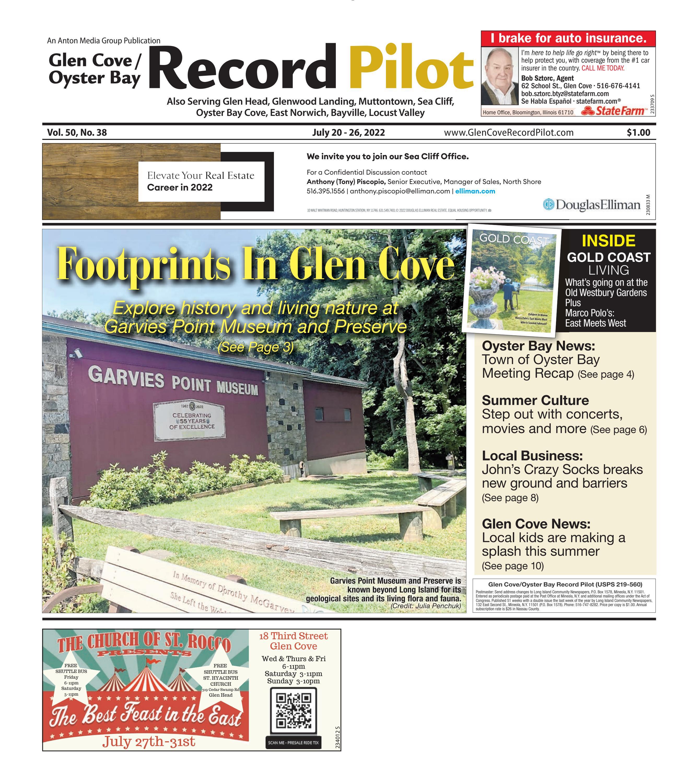 Glen CoveOyster Bay Record Pilot 7/20/22 edition is published weekly