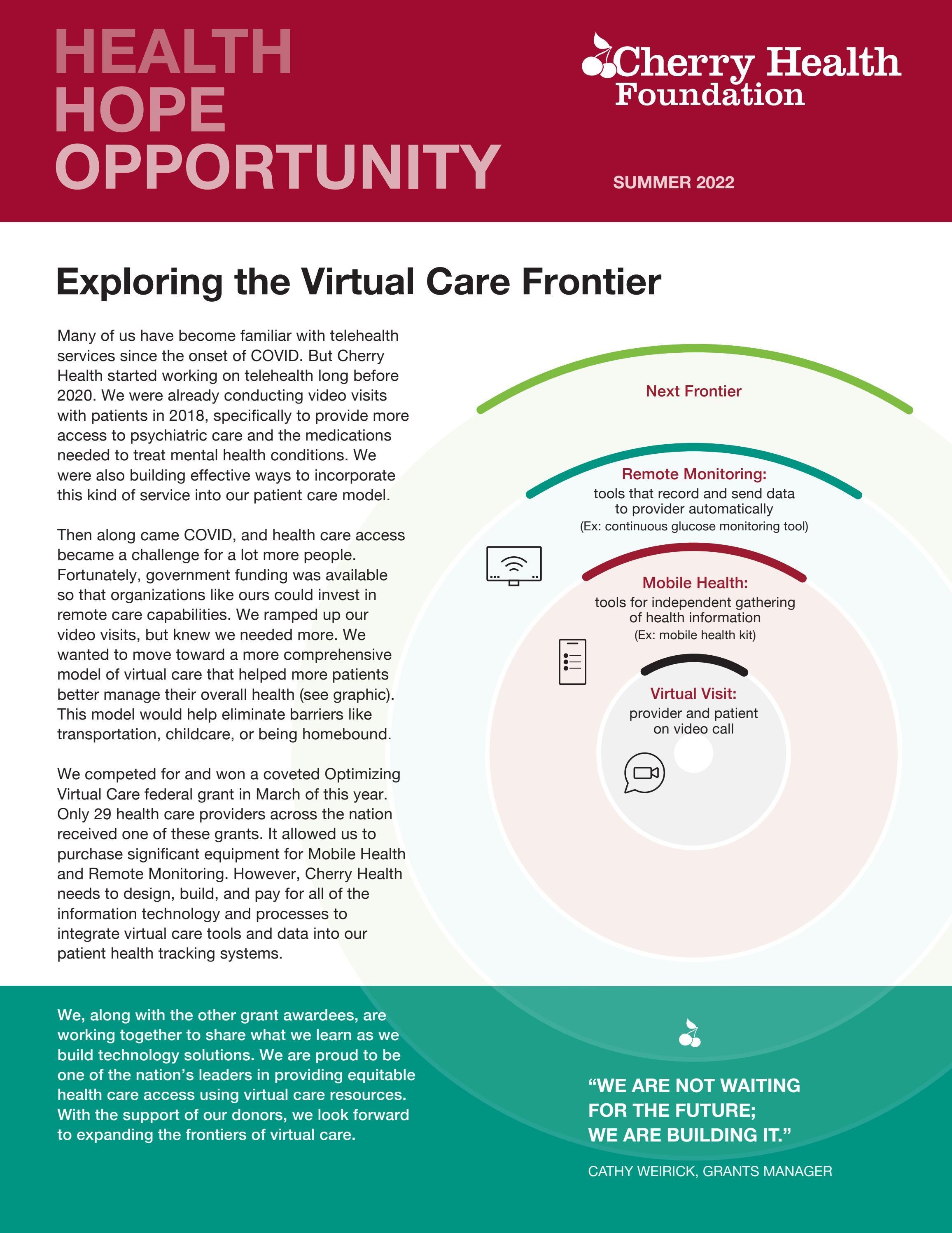 Health, Hope & Opportunity by Cherry Health Foundation Issuu