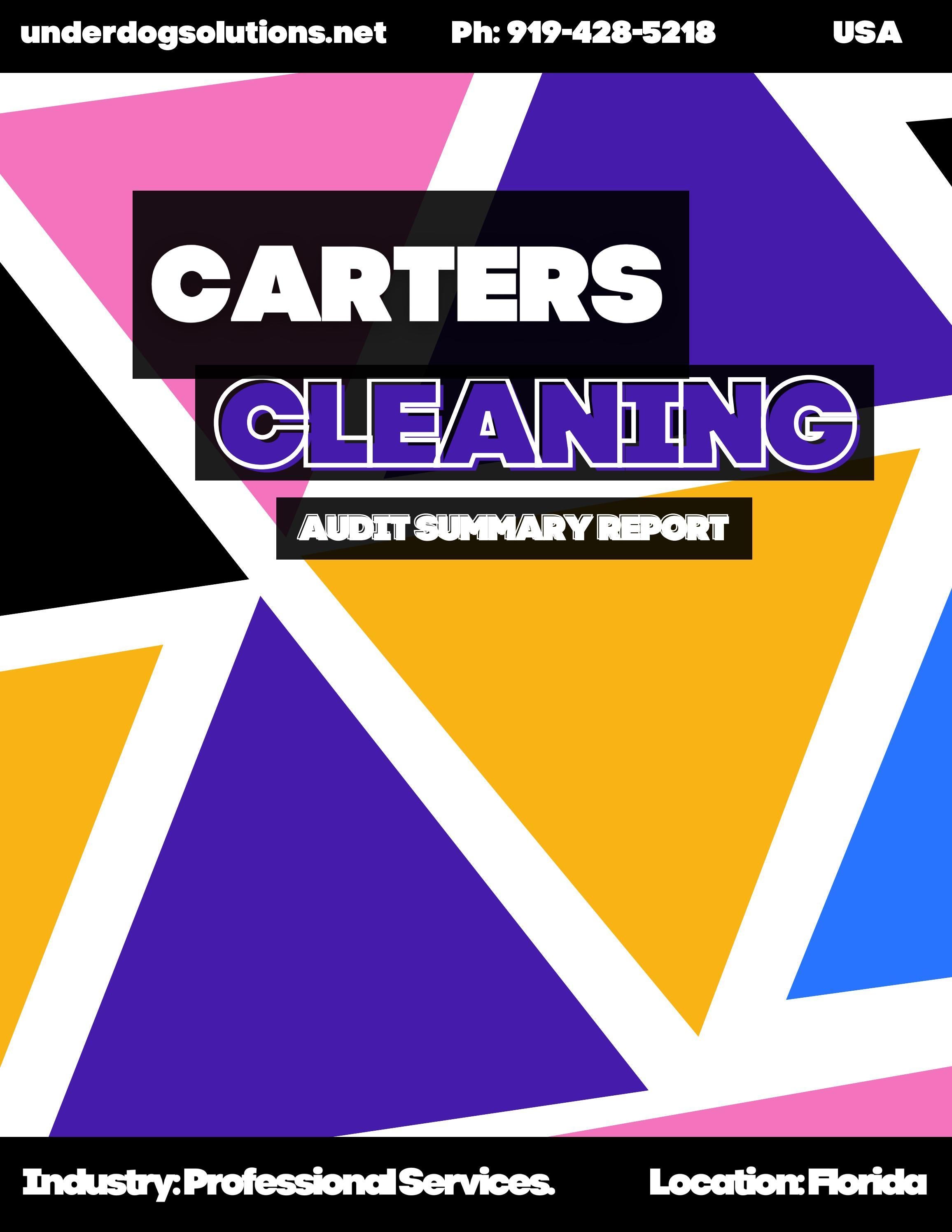 Carters Commercial Cleaning Proposal by Underdog Solutions Issuu